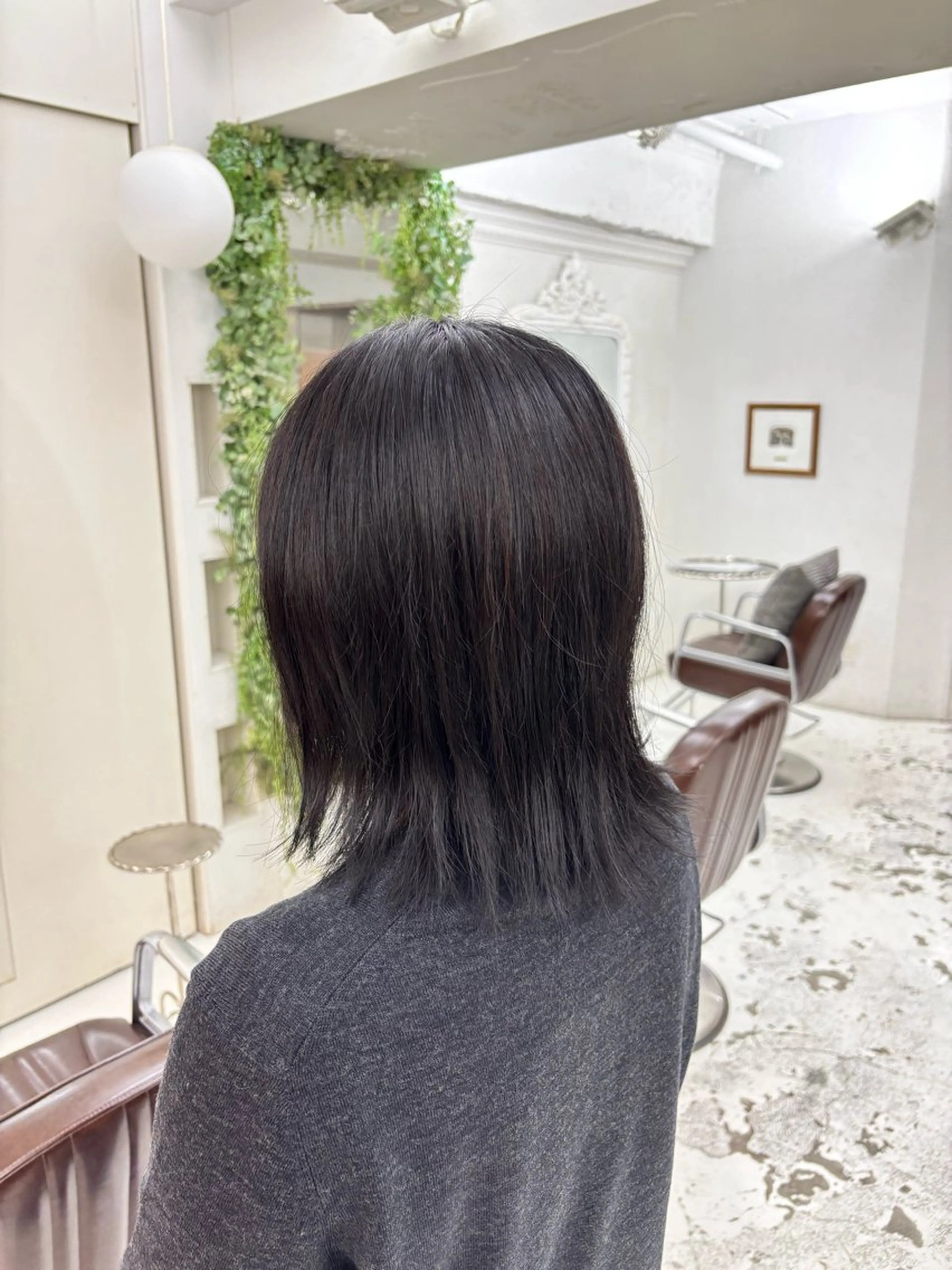 ミディアム ヘアカラー みやもと　りょうま/ 透明感カラー/表参道のヘアスタイル