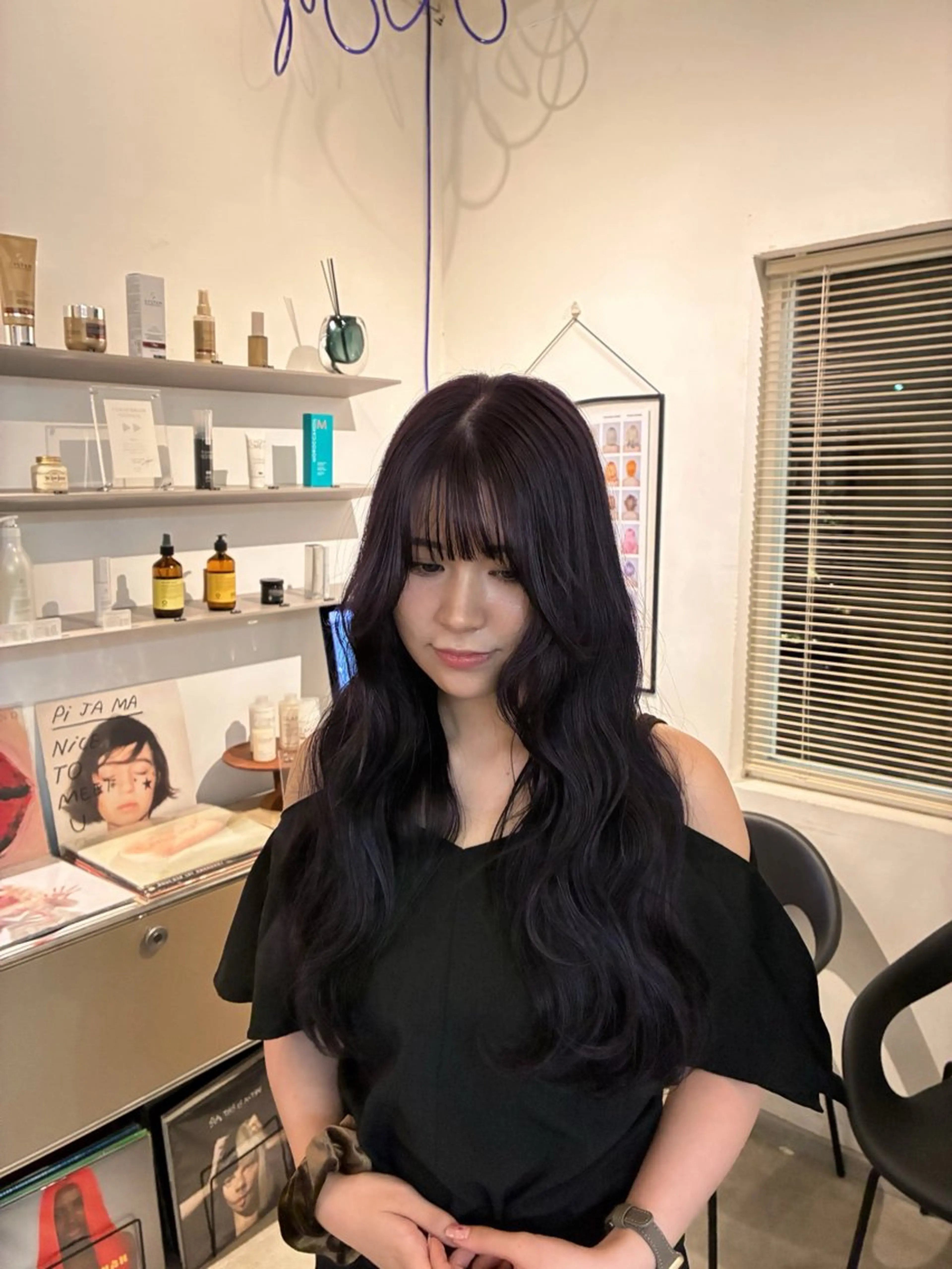 ロング ヘアカラー nanami🏷🤎 ふんわりカラーのヘアスタイル