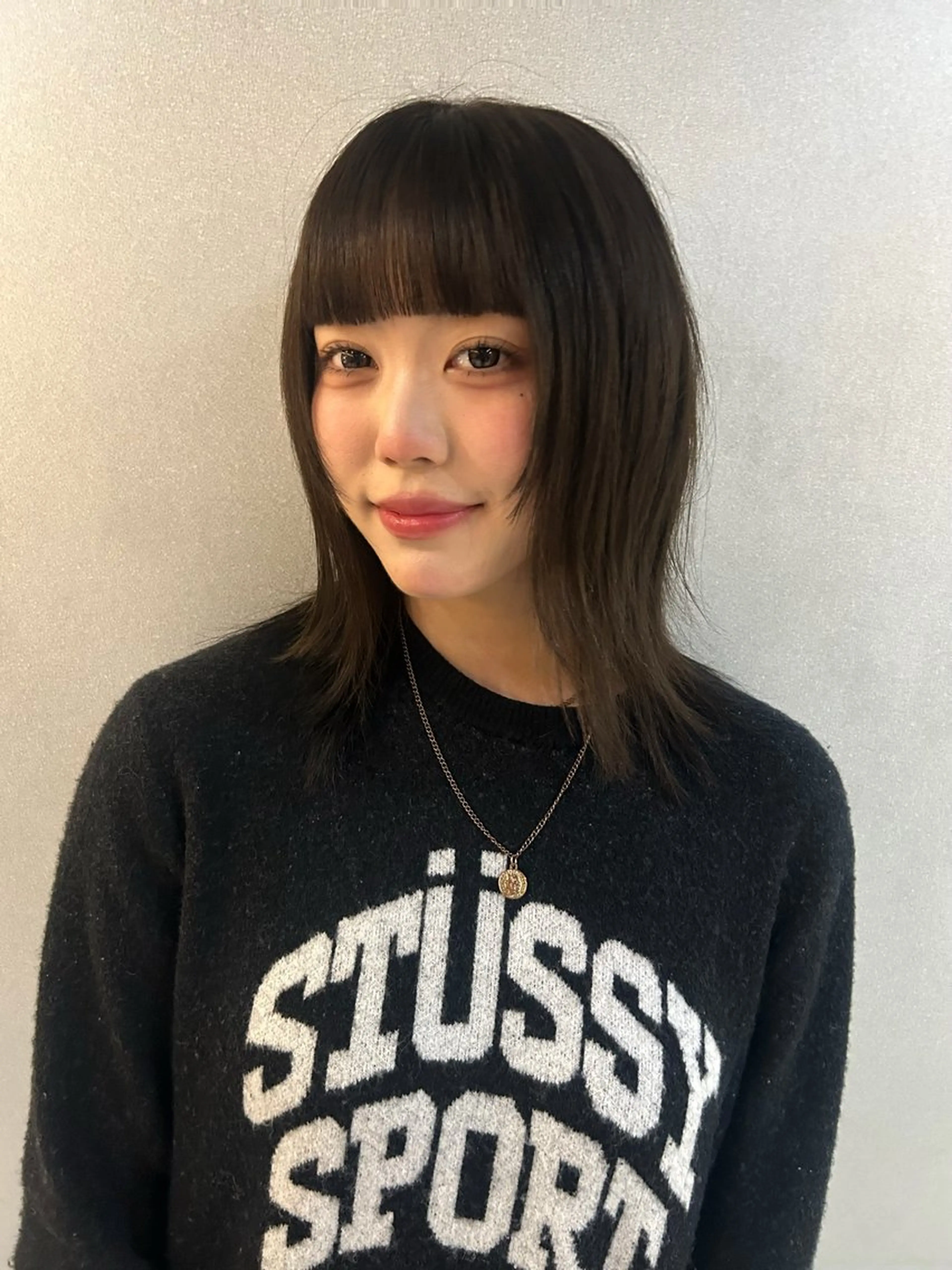 ミディアム 韓国ボブ/レイヤー ボブ/ EMIRIのヘアスタイル