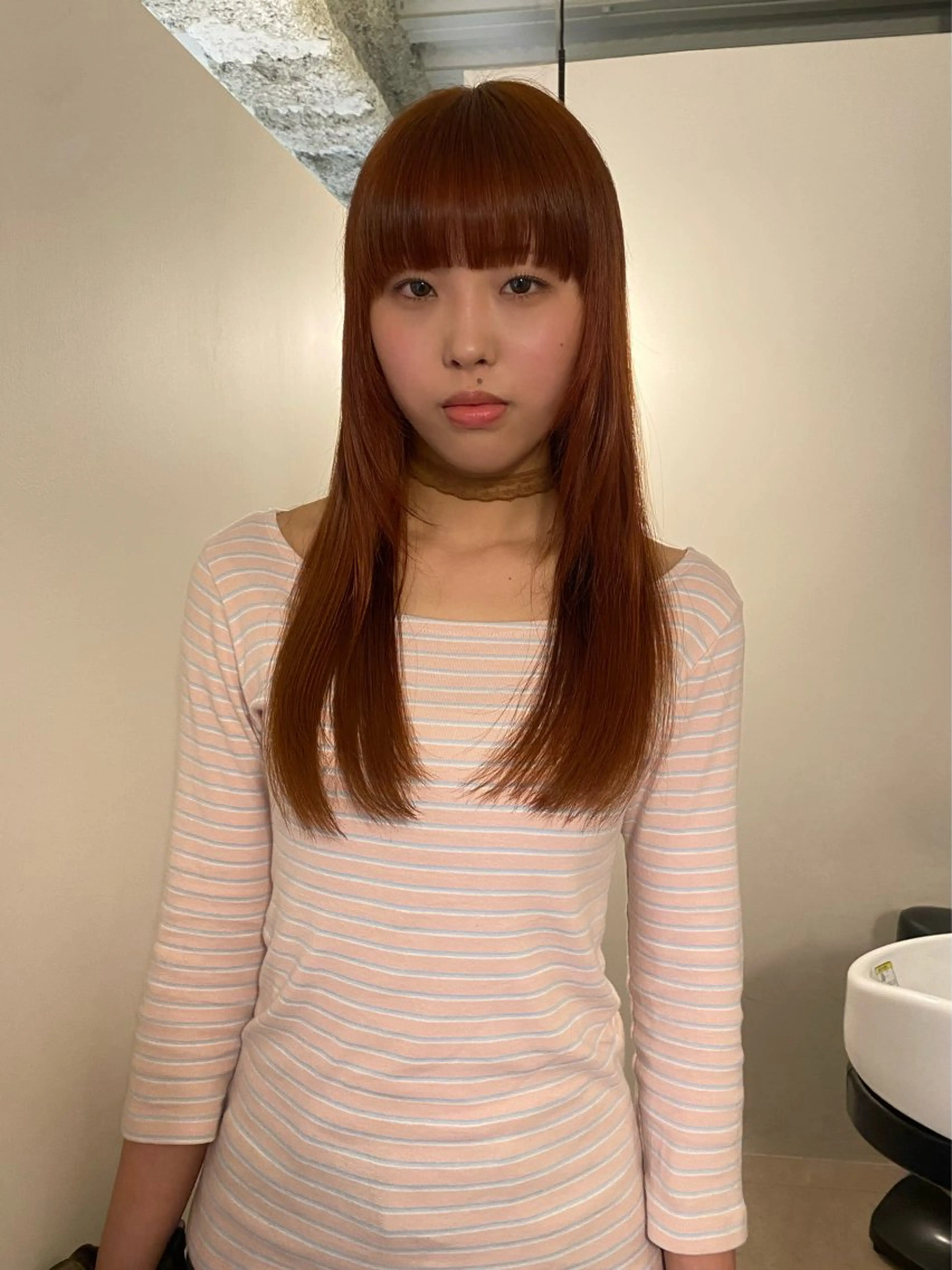 【水・木19時​〜​】ワンカラーモデル/似合わせワンカラー/暖色カラー/ツヤ感カラーの写真