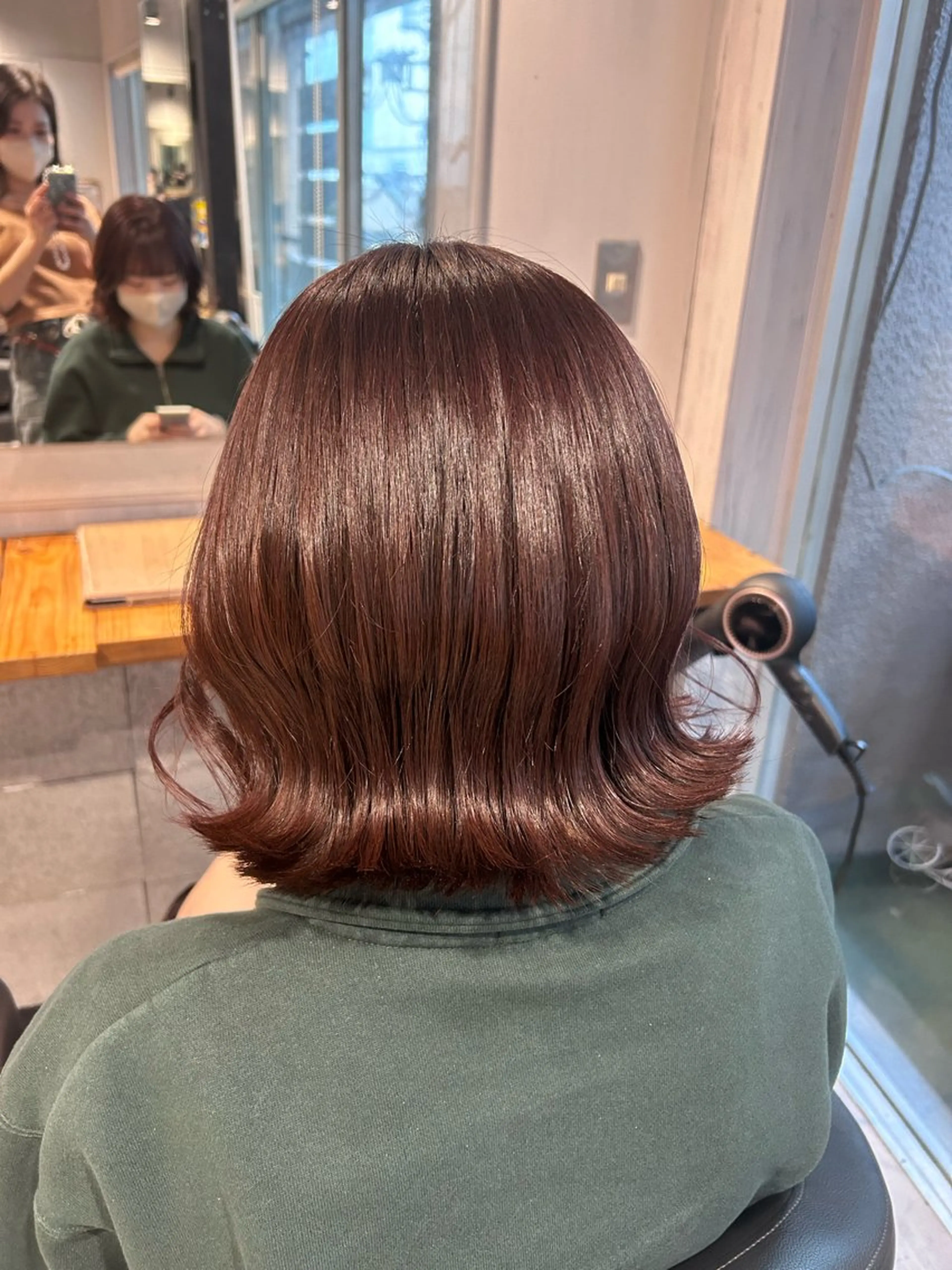 ミディアム ヘアカラー トリートメント ヘッドスパ レイヤーStyle 🩵菜々実のヘアスタイル