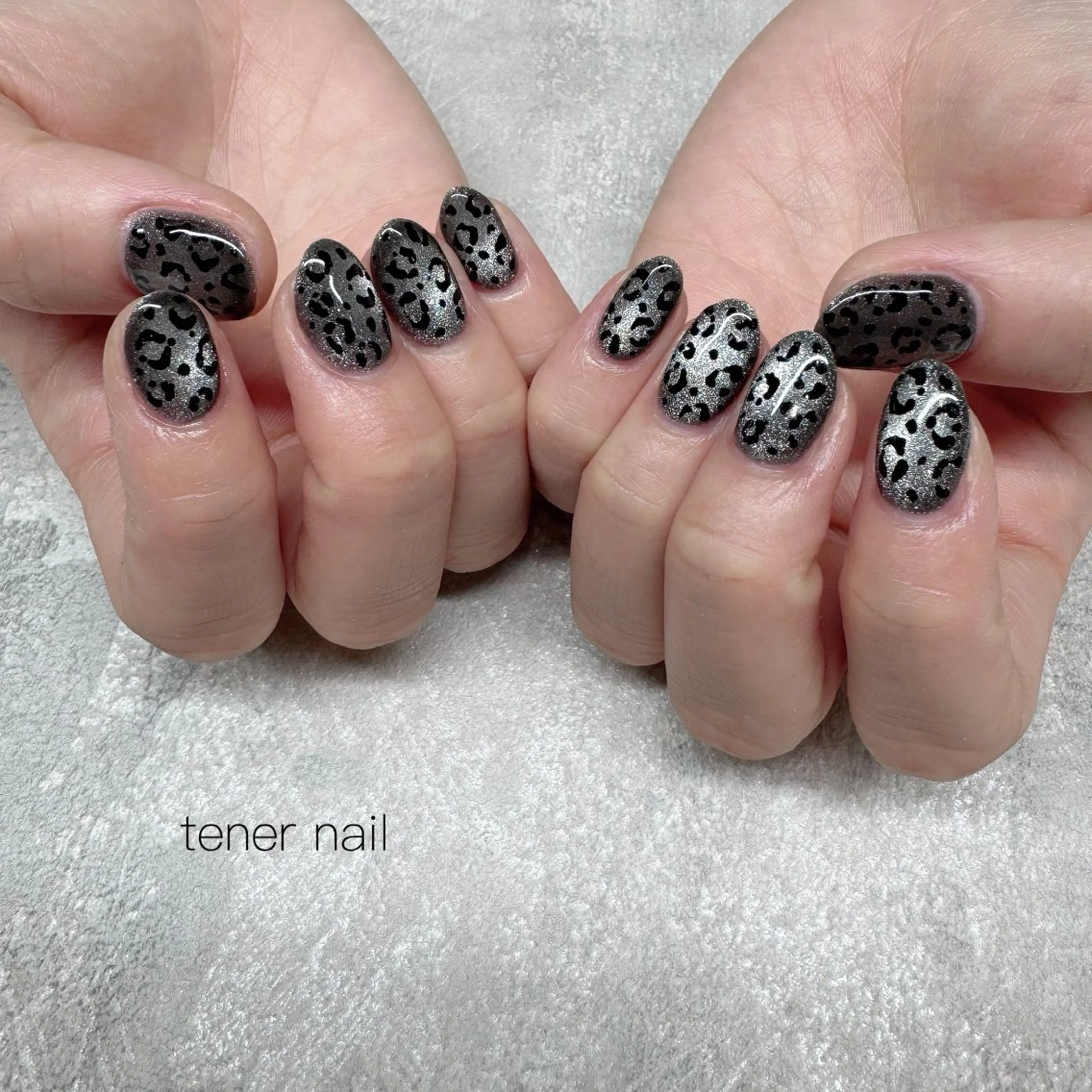 ネイル アニマル柄 マグネットネイル ハンドネイル tener  nail  テネルネイル所属・テネルネイル tener nailのネイルデザイン