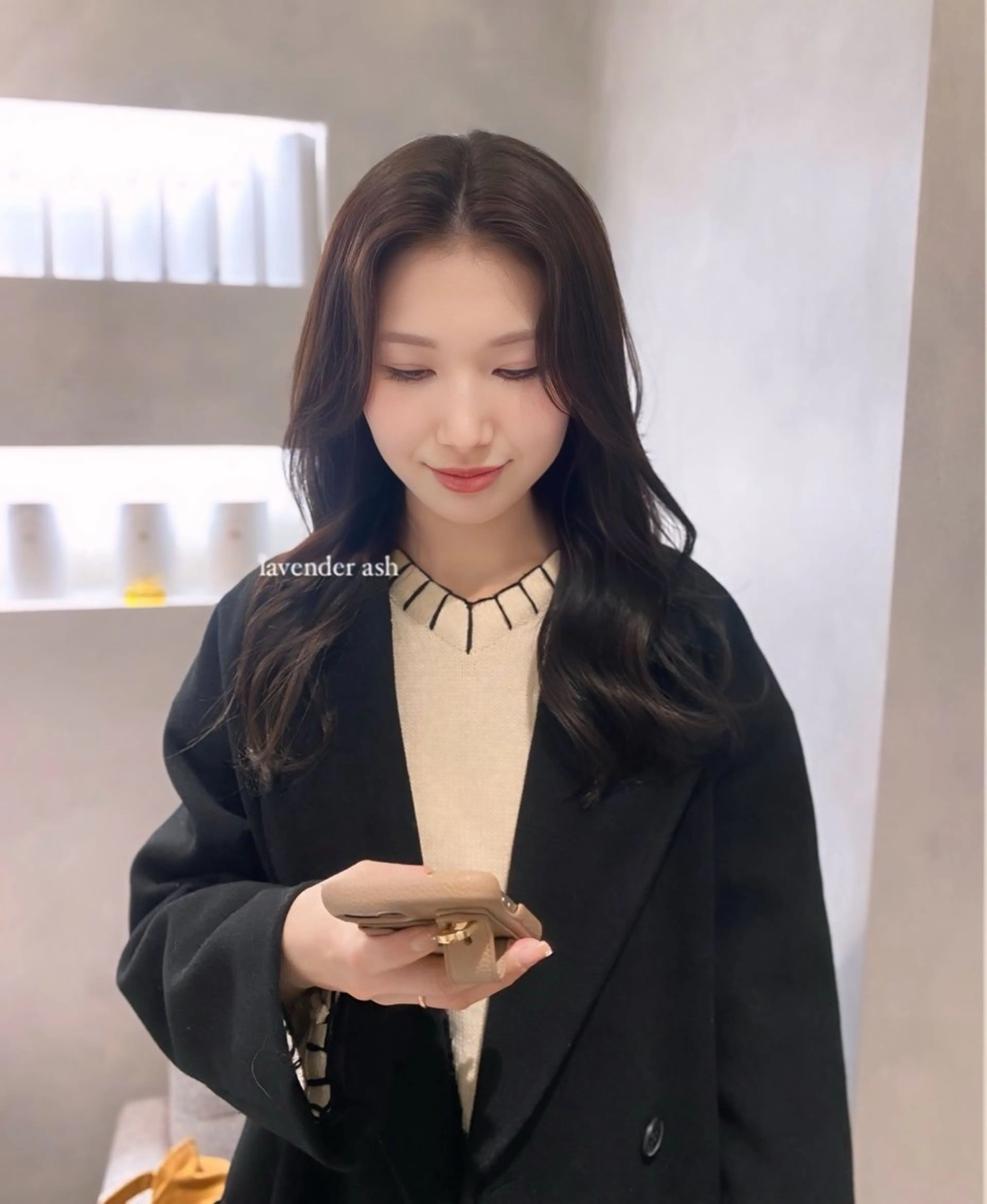 セミロング カラー カット ヘアカラー マンツーマン半個室 tamuraのヘアスタイル