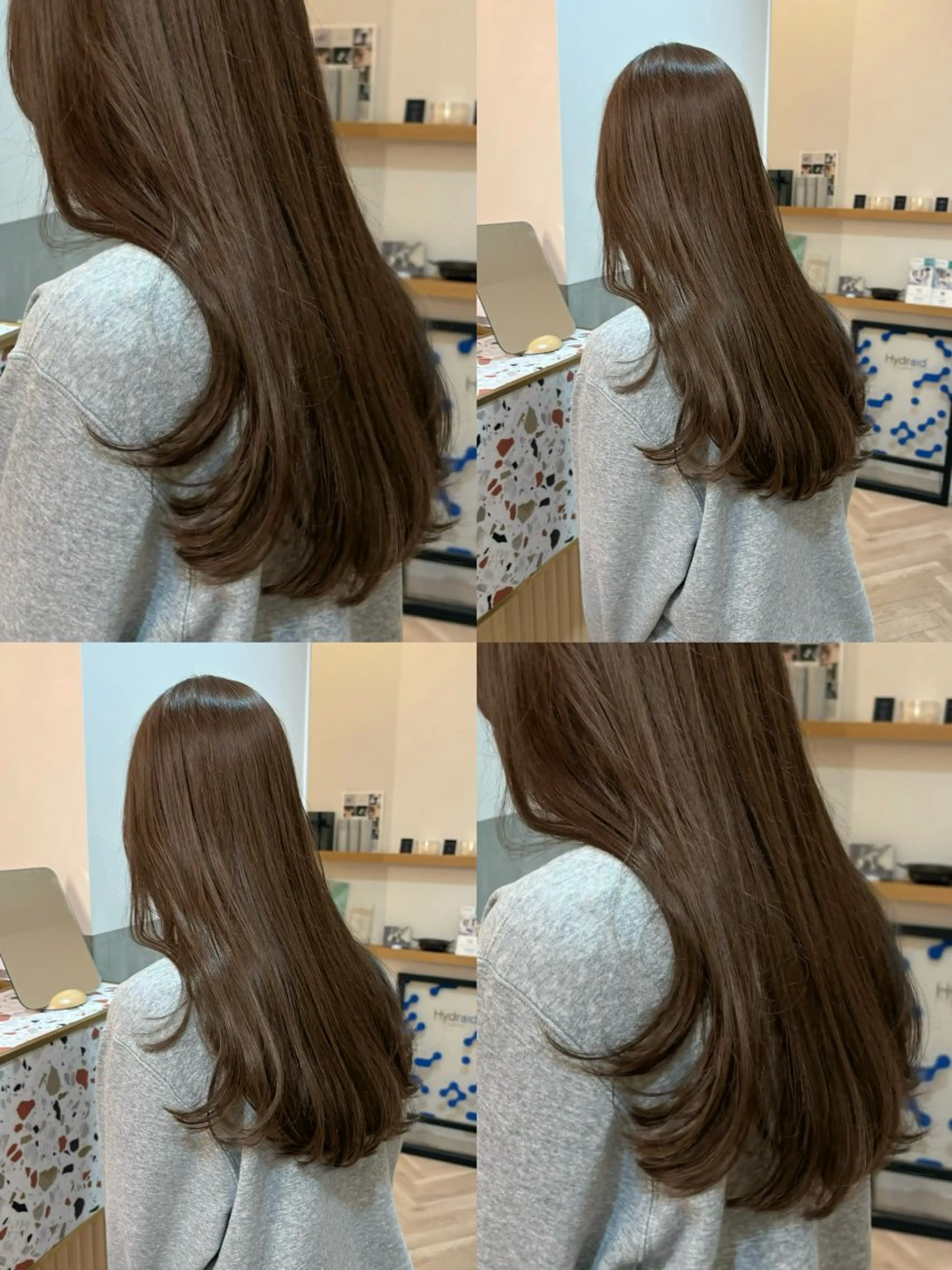 ミディアム カット ヘアカラー トリートメント 似合わせ/ベージュ /レイヤー/りほ🤍のヘアスタイル