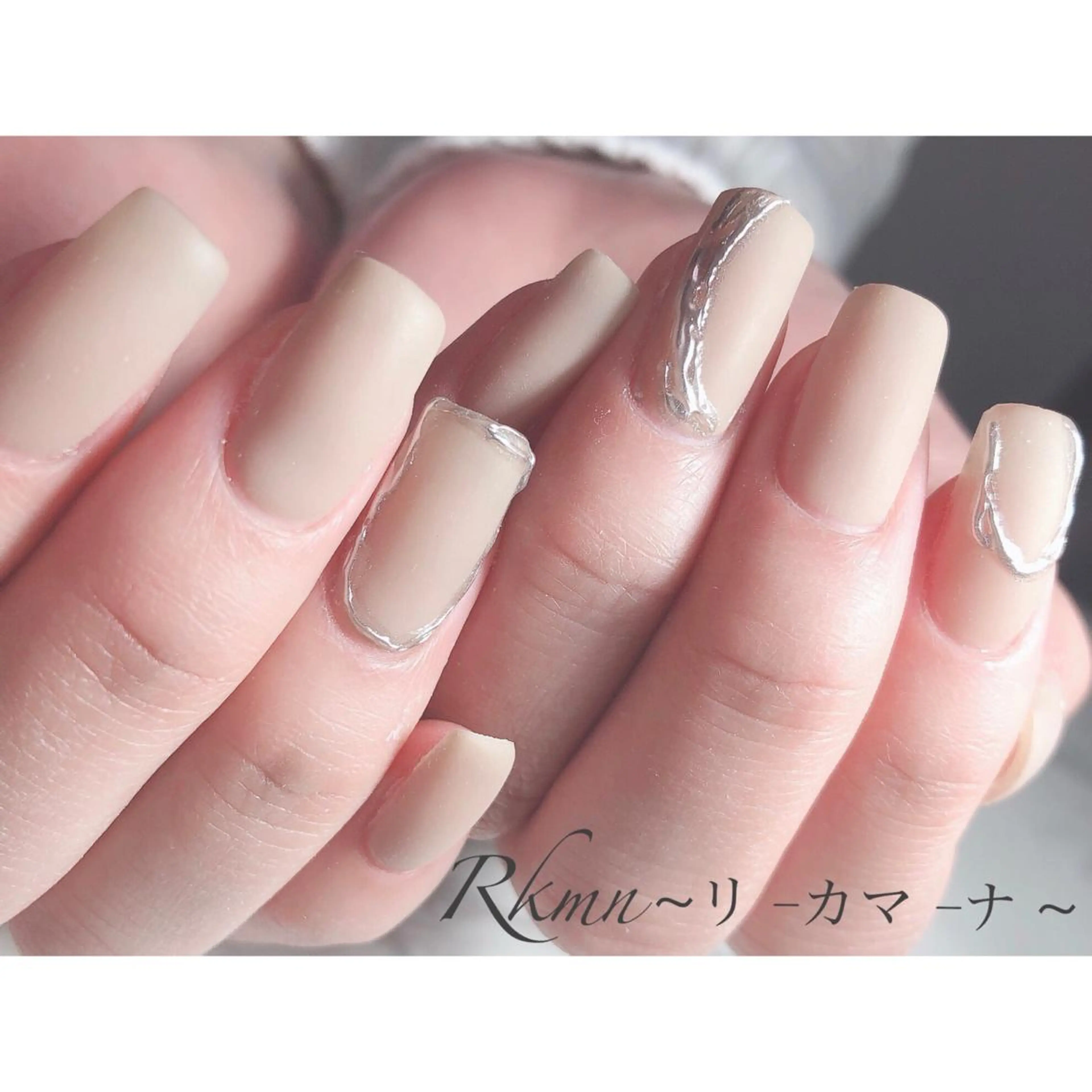 ネイル アートネイル フレンチネイル ジェルネイル グラデーション マットネイル ハンドネイル フットネイル ハンドケア Rkmn ~リ-カマ-ナ~のネイルデザイン