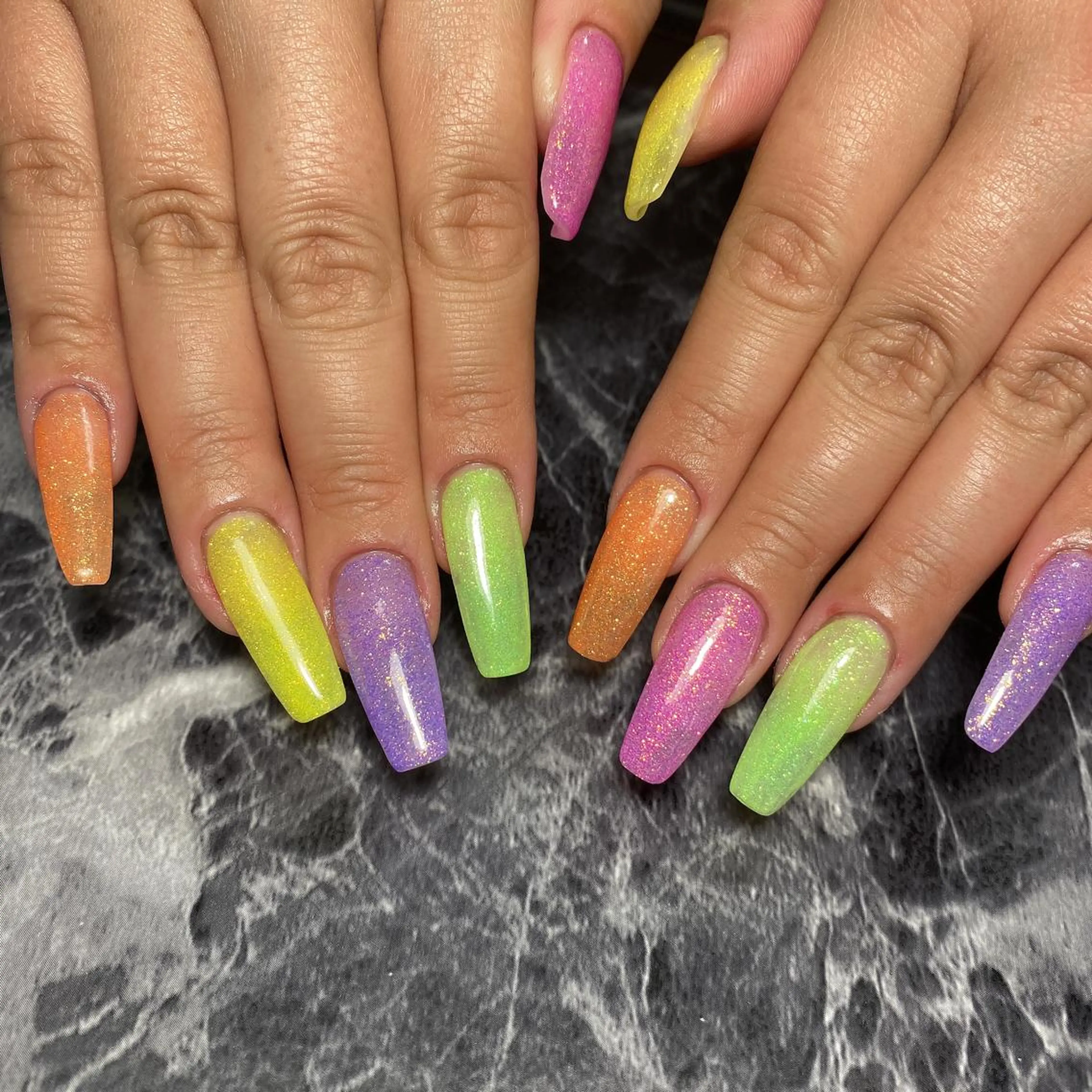 ネイル スカルプネイル しば まなみのネイルデザイン