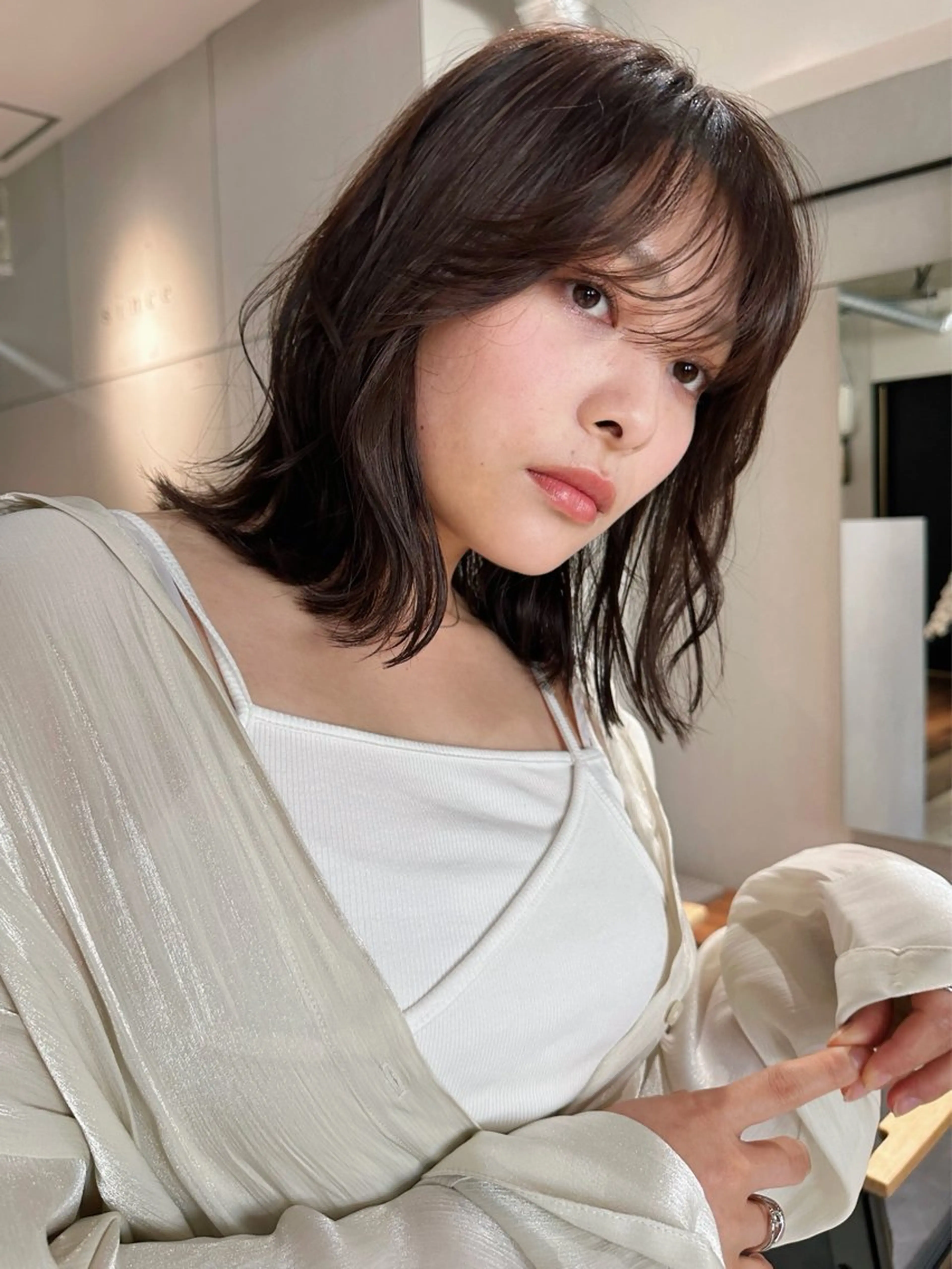 ショート カラー パーマ kazuki【顔周り ×レイヤーカット】のヘアスタイル