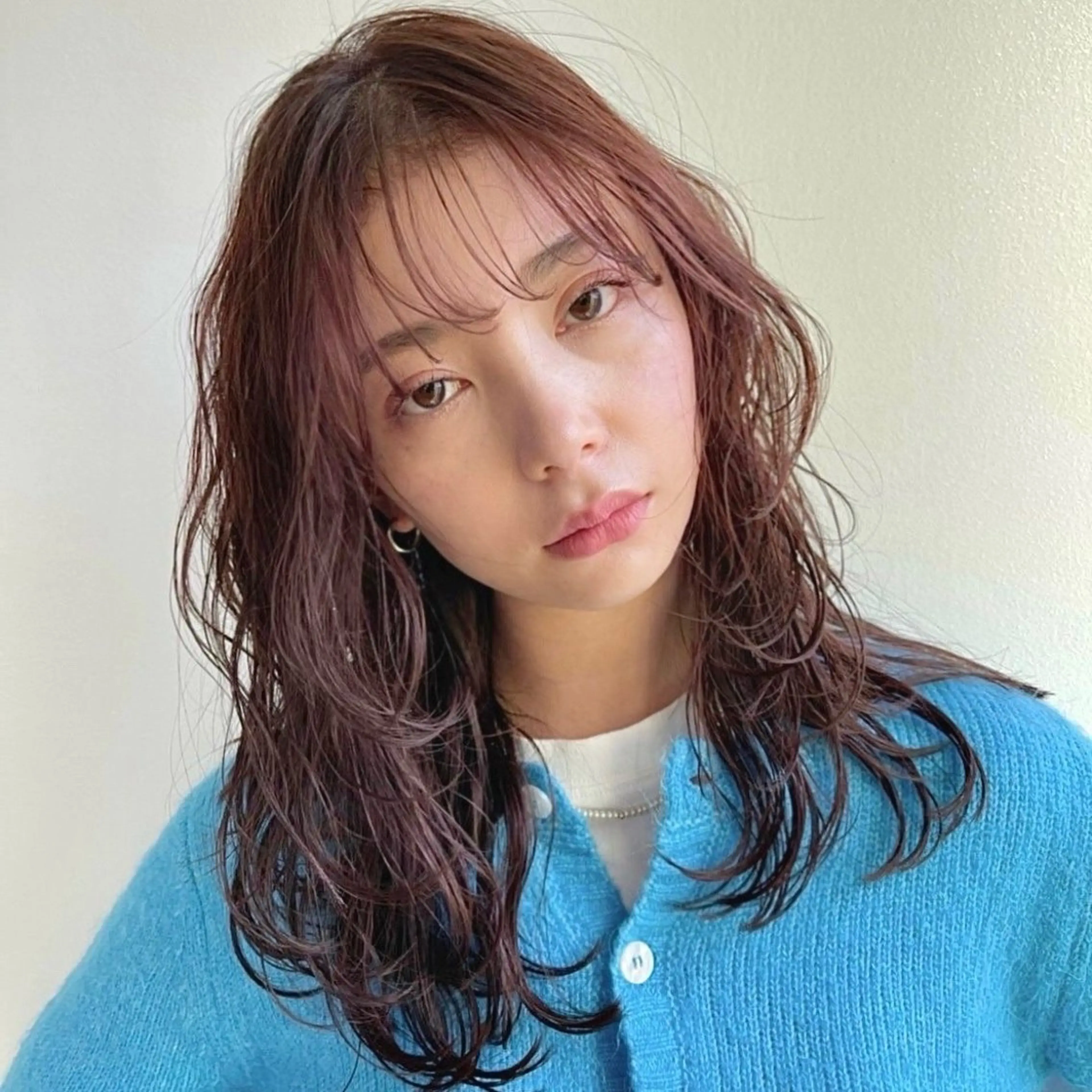 セミロング カラー 透けるカラー 🫧‪かふうのヘアスタイル