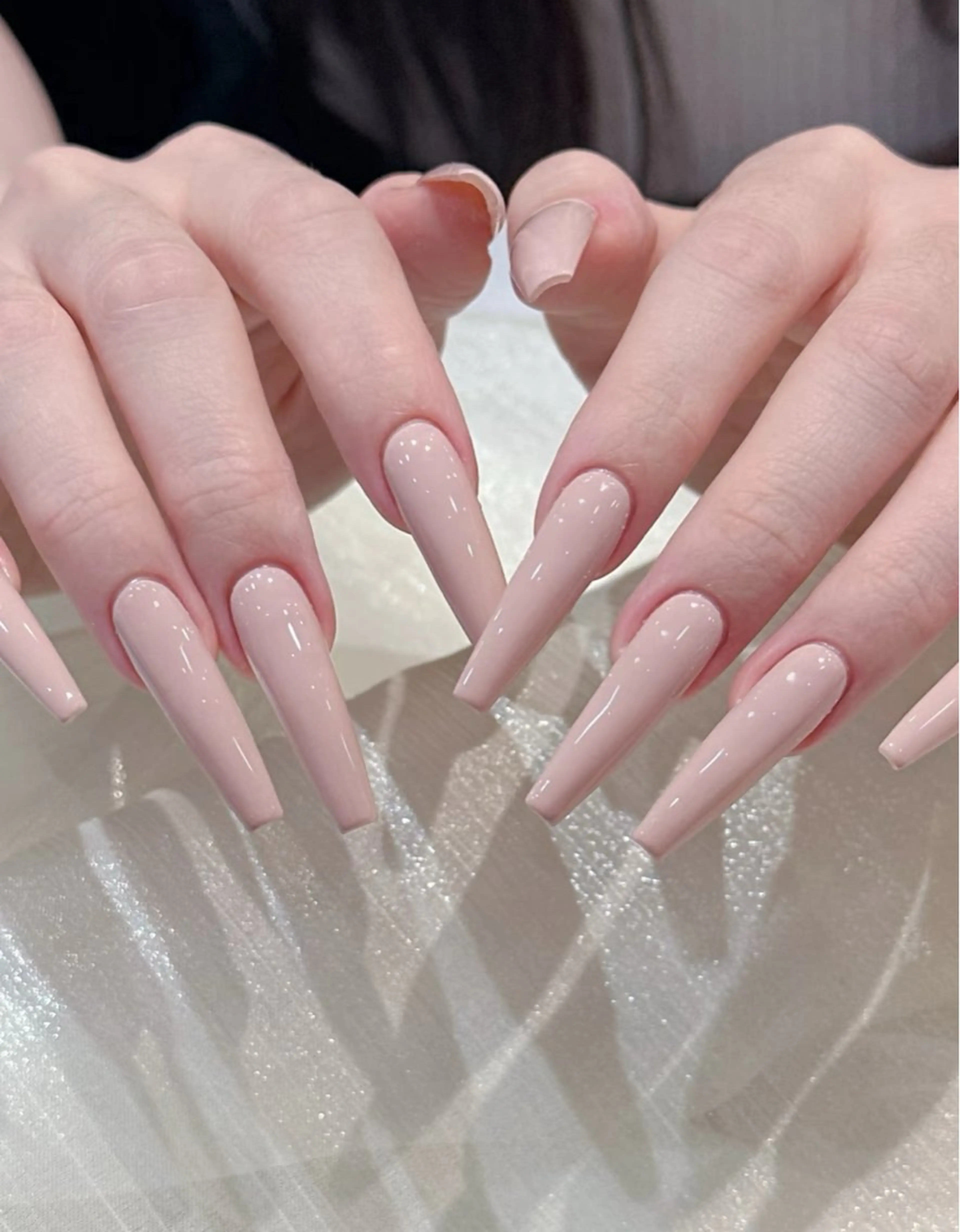 ネイル アートネイル オーロラネイル チークネイル フレンチネイル ガラスフレンチ ハンドネイル 🎀🎀YooLi Nail Salonのネイルデザイン