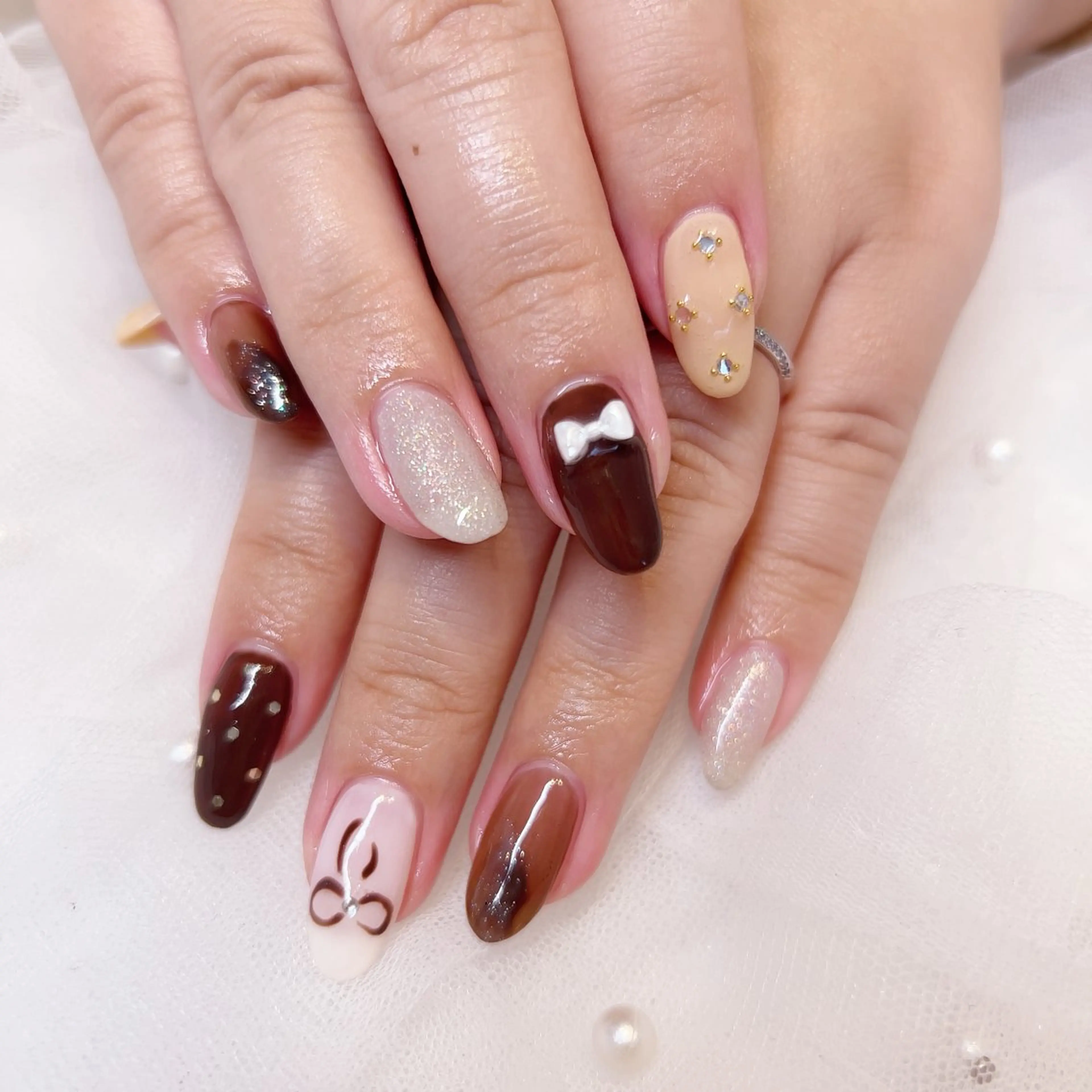 ネイル ハンドネイル nail salon pearのネイルデザイン