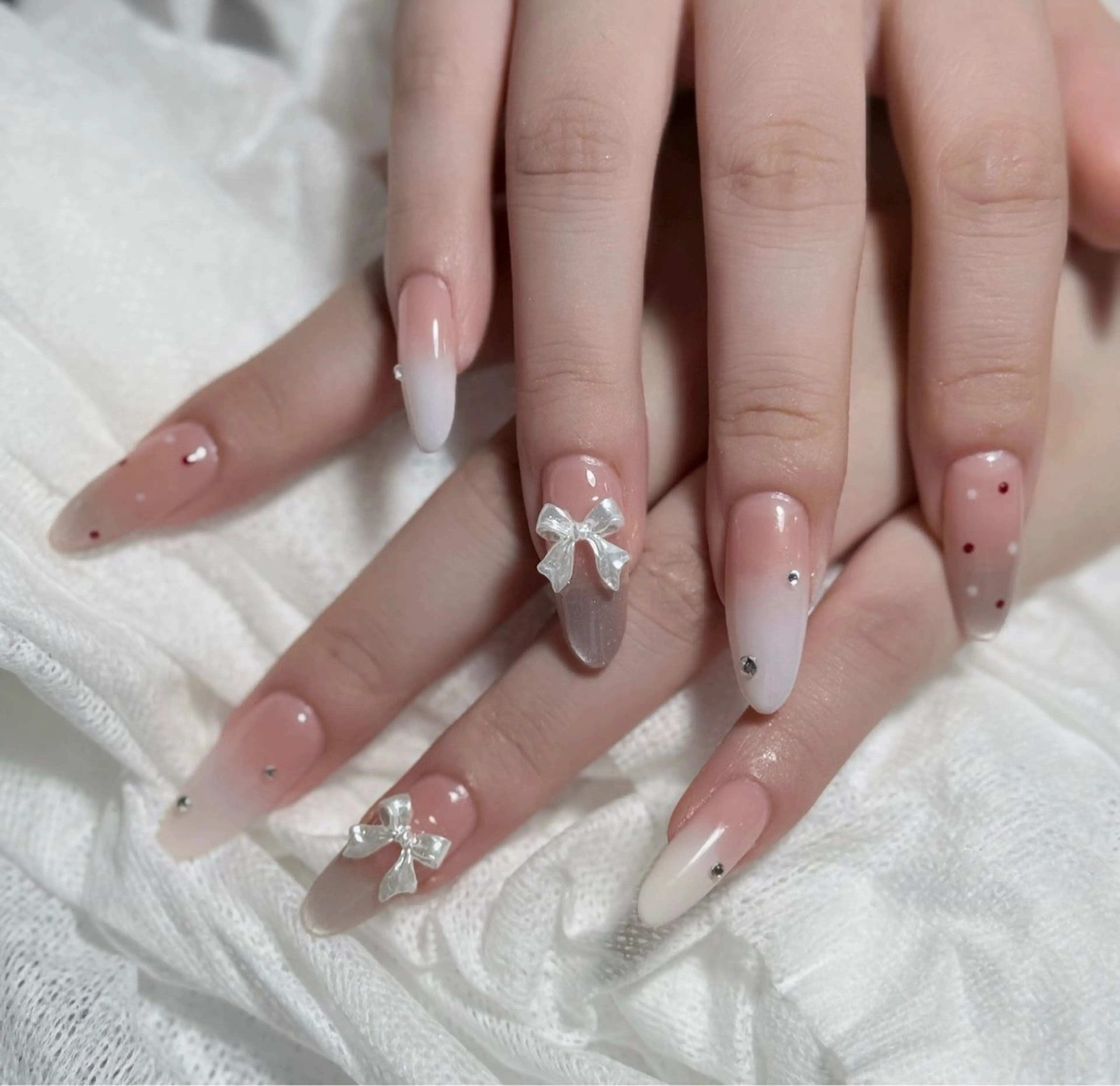 ネイル チークネイル 長さ出し フラッシュネイル フットネイル フレンチネイル Aina nail salon所属・Aina nail salonのネイルデザイン