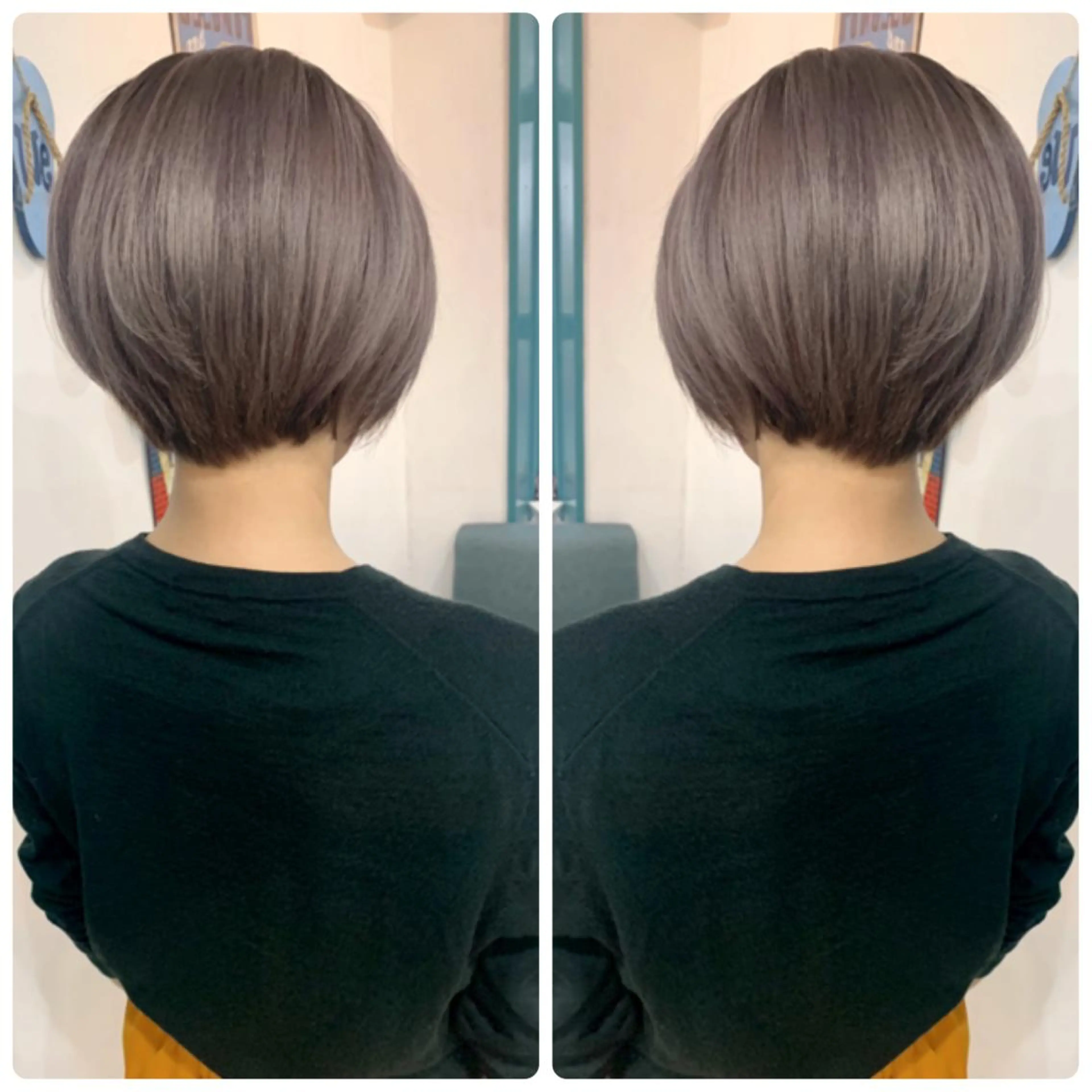 ショート カラー カット ヘアカラー 京都大人女性ショート 徒歩1分/秋山のヘアスタイル