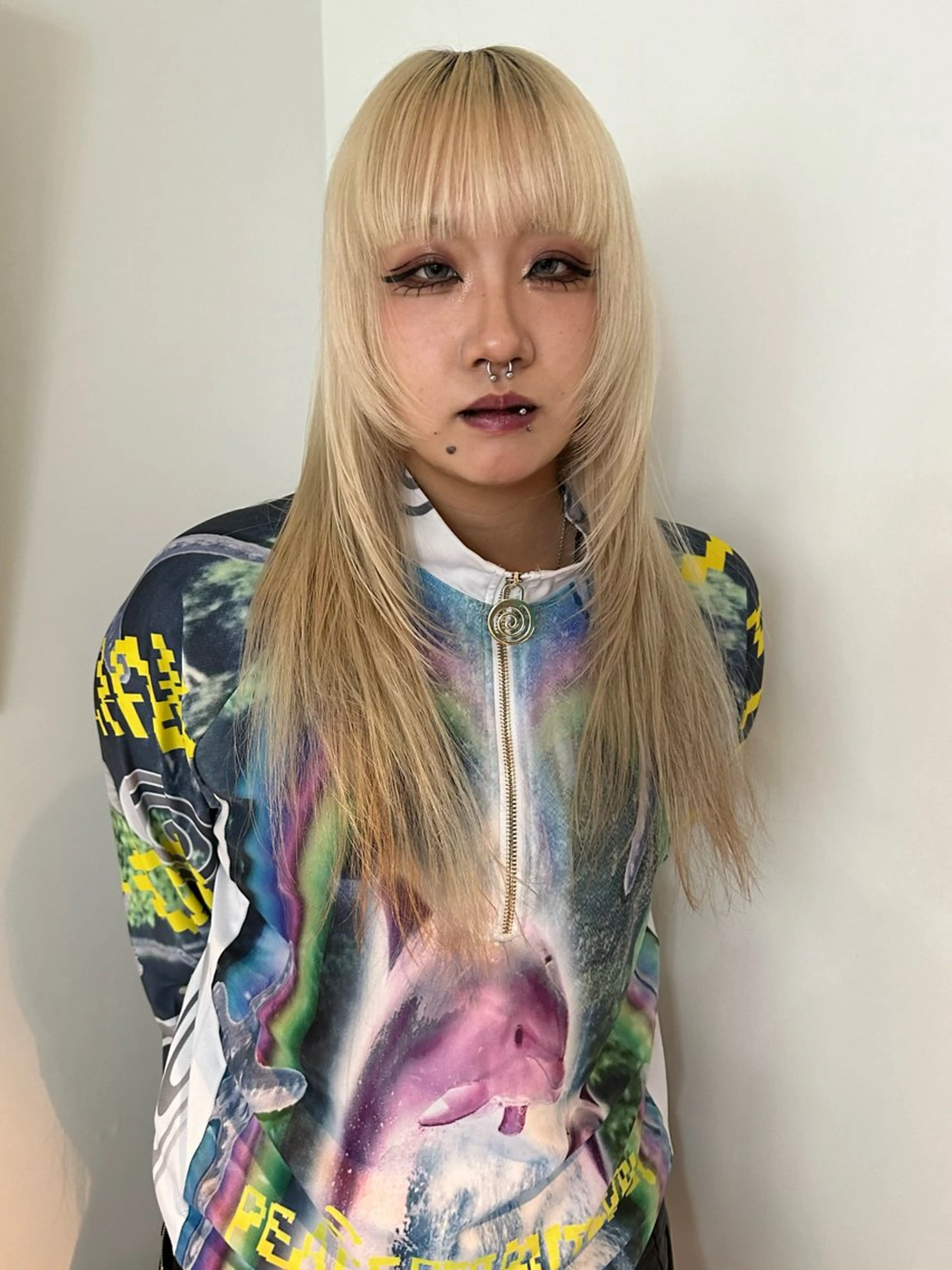 ロング カラー カット ヘアカラー トリートメント 🎀オイダイラ モモカ🎀のヘアスタイル