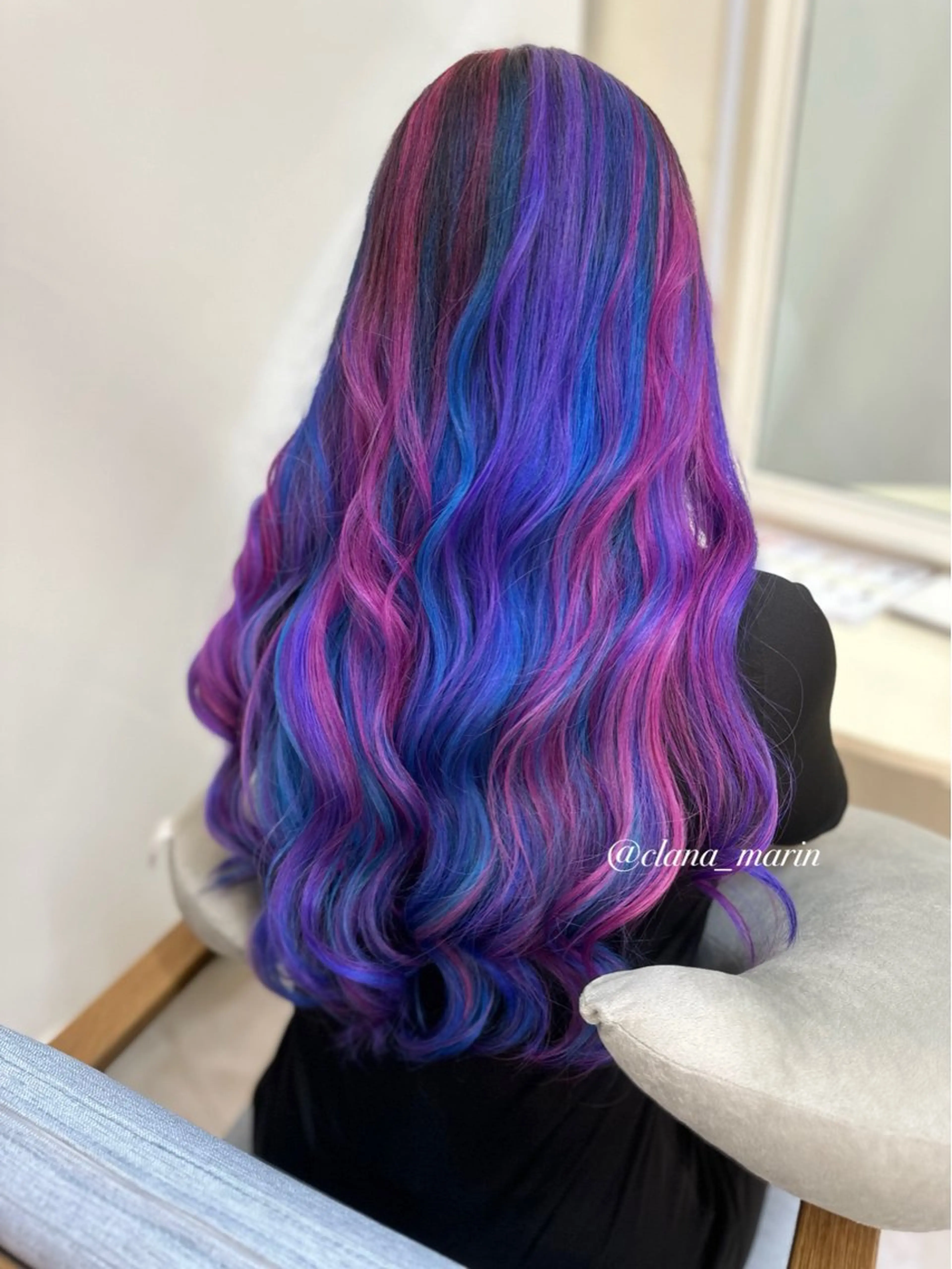 ロング カラー ヘアカラー トリートメント ヘッドスパ ヘアセット プルエク/clana ♡marinのヘアスタイル