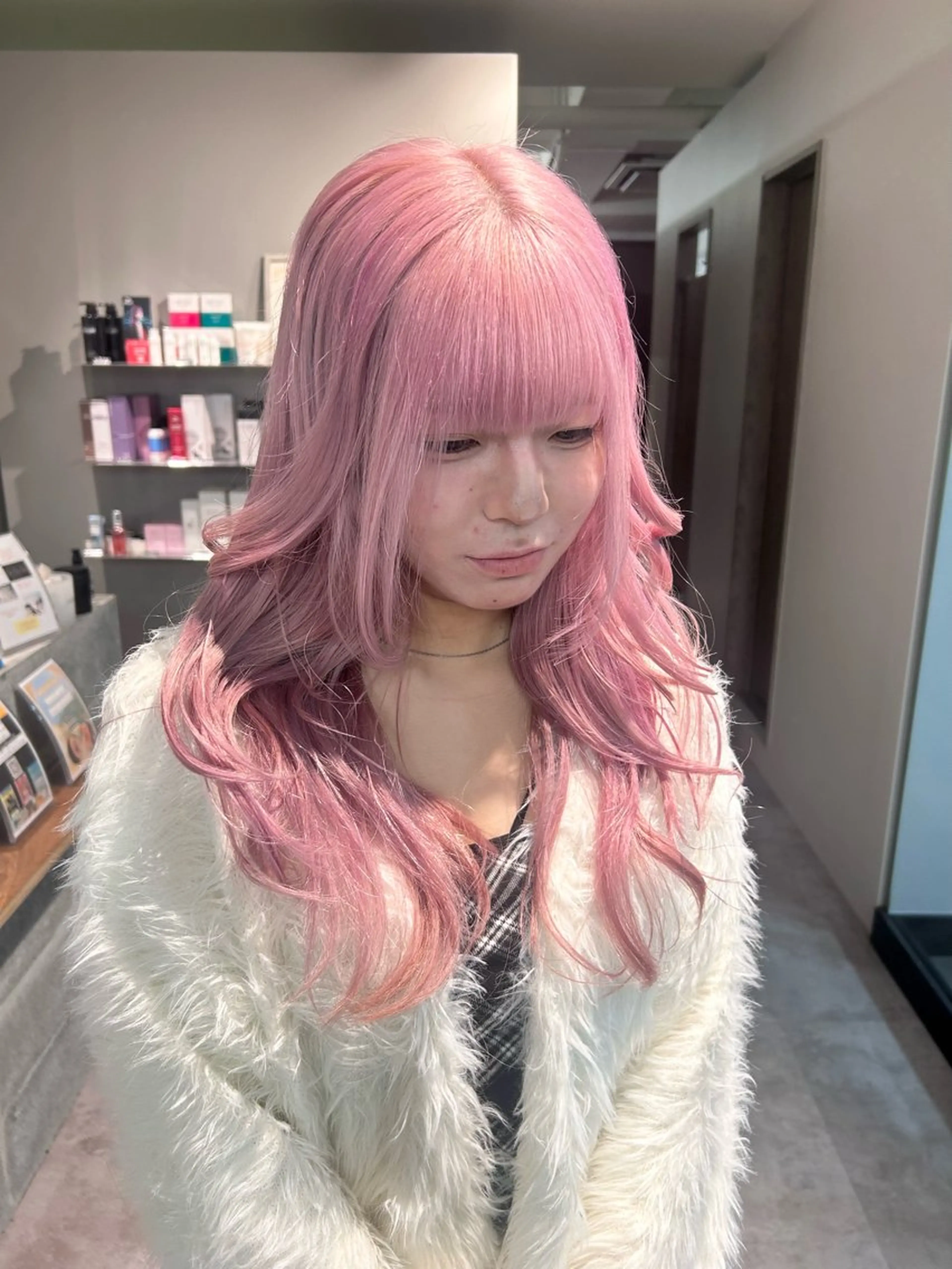 ロング カラー やの ゆきなのヘアスタイル