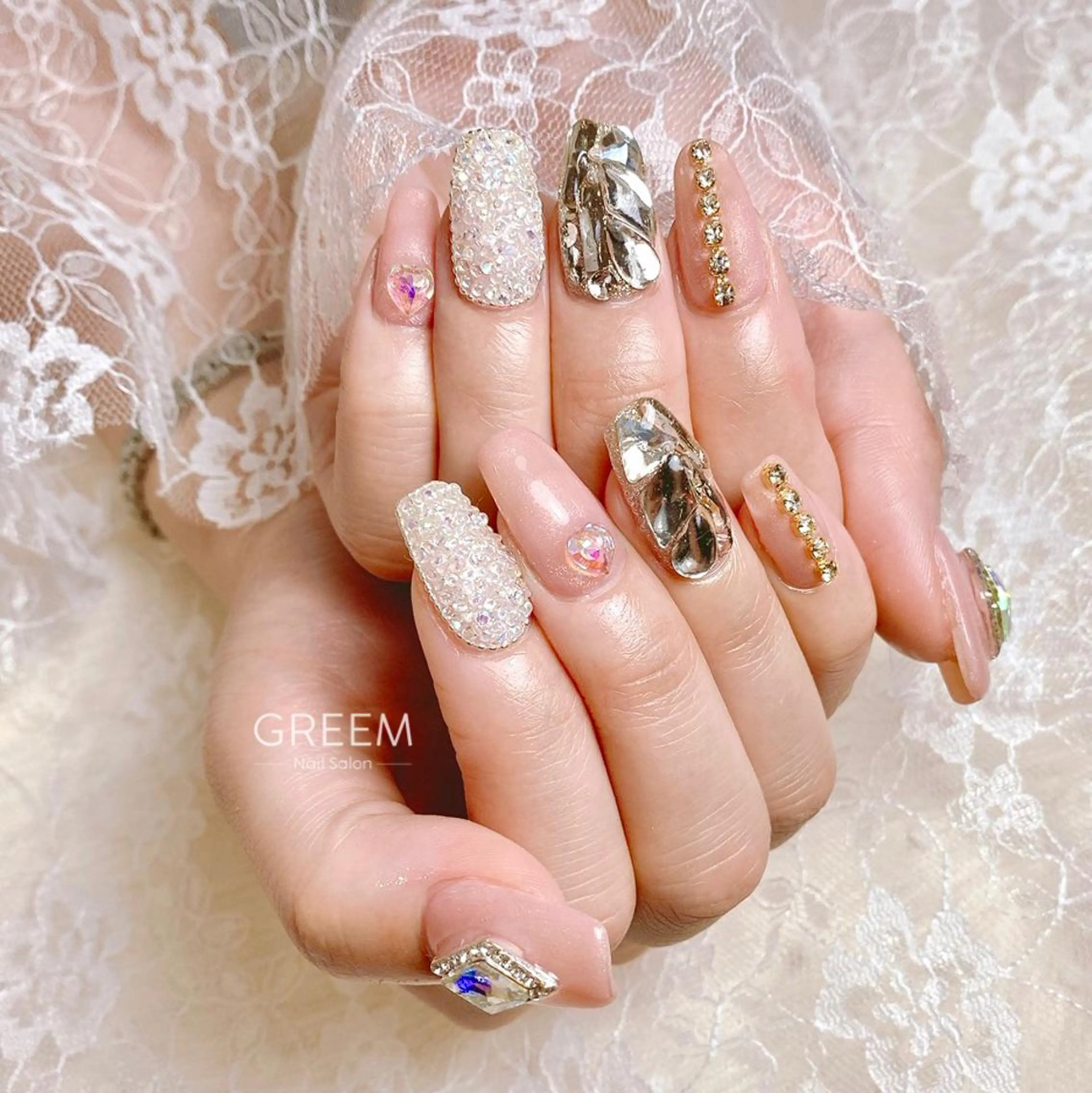 ネイル 韓国ネイル フットネイル GREEM グリームのネイルデザイン