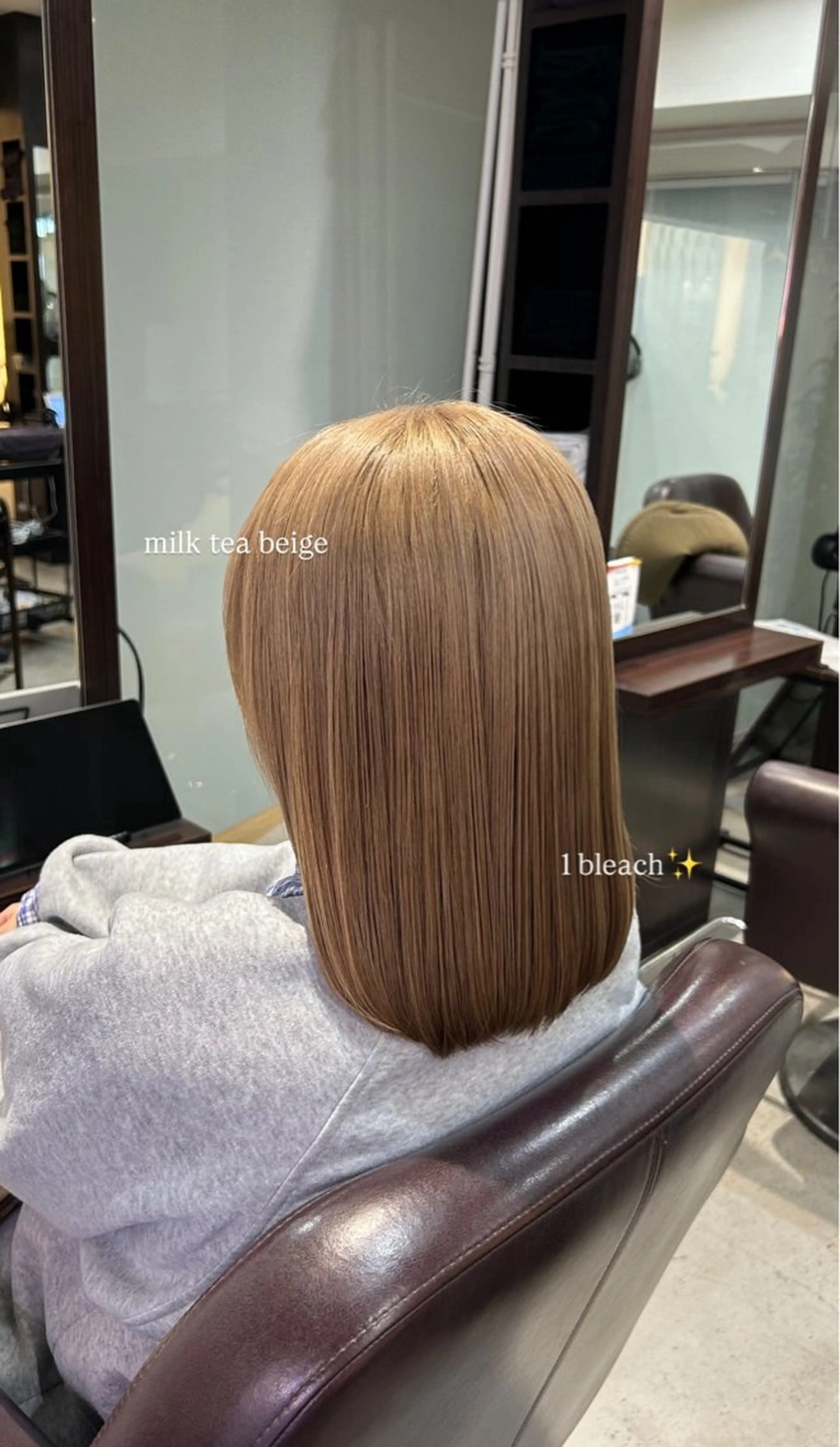 ミディアム カラー 坂本奈都美 🎀のヘアスタイル