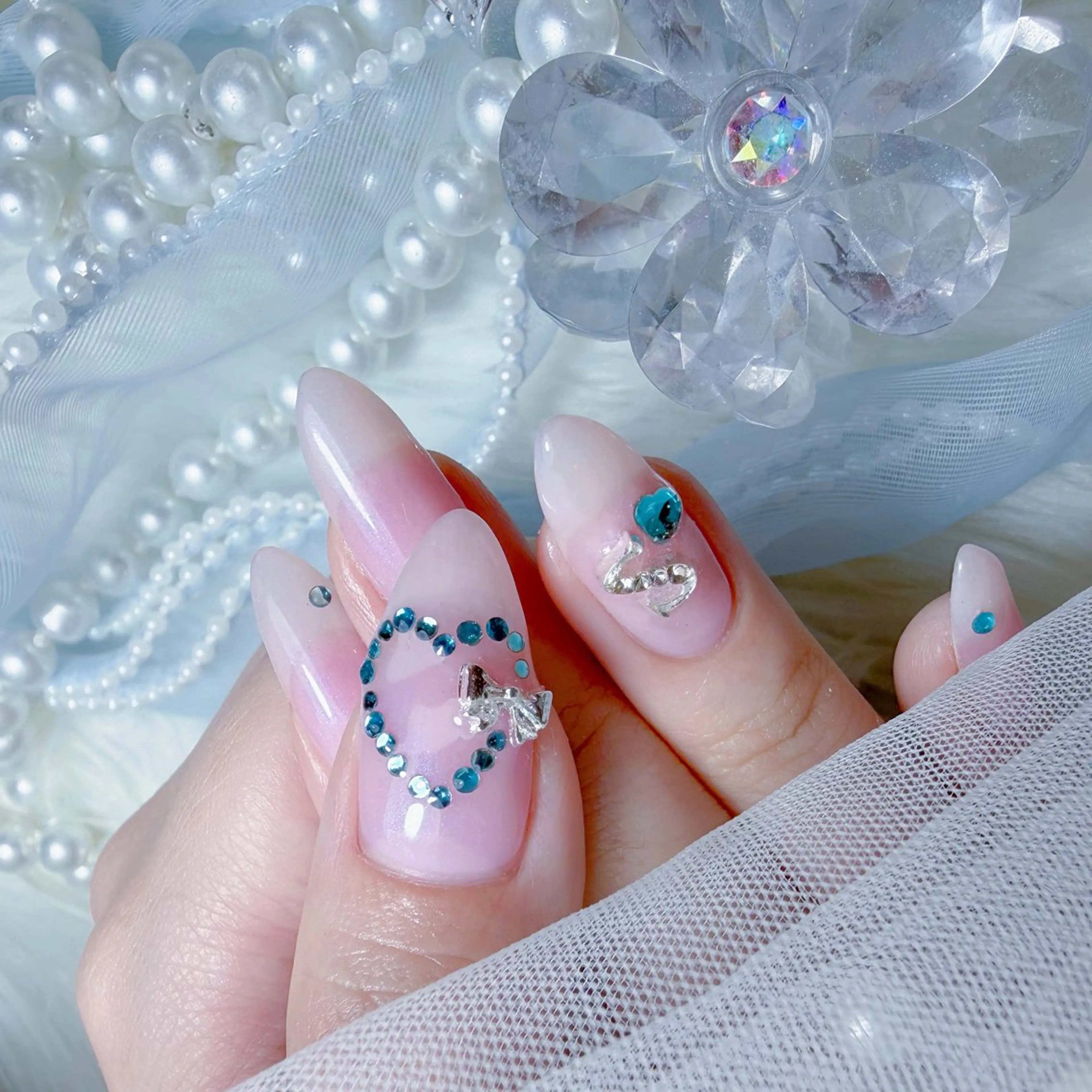 ネイル ハンドネイル Yudia🩵 Yuiのネイルデザイン