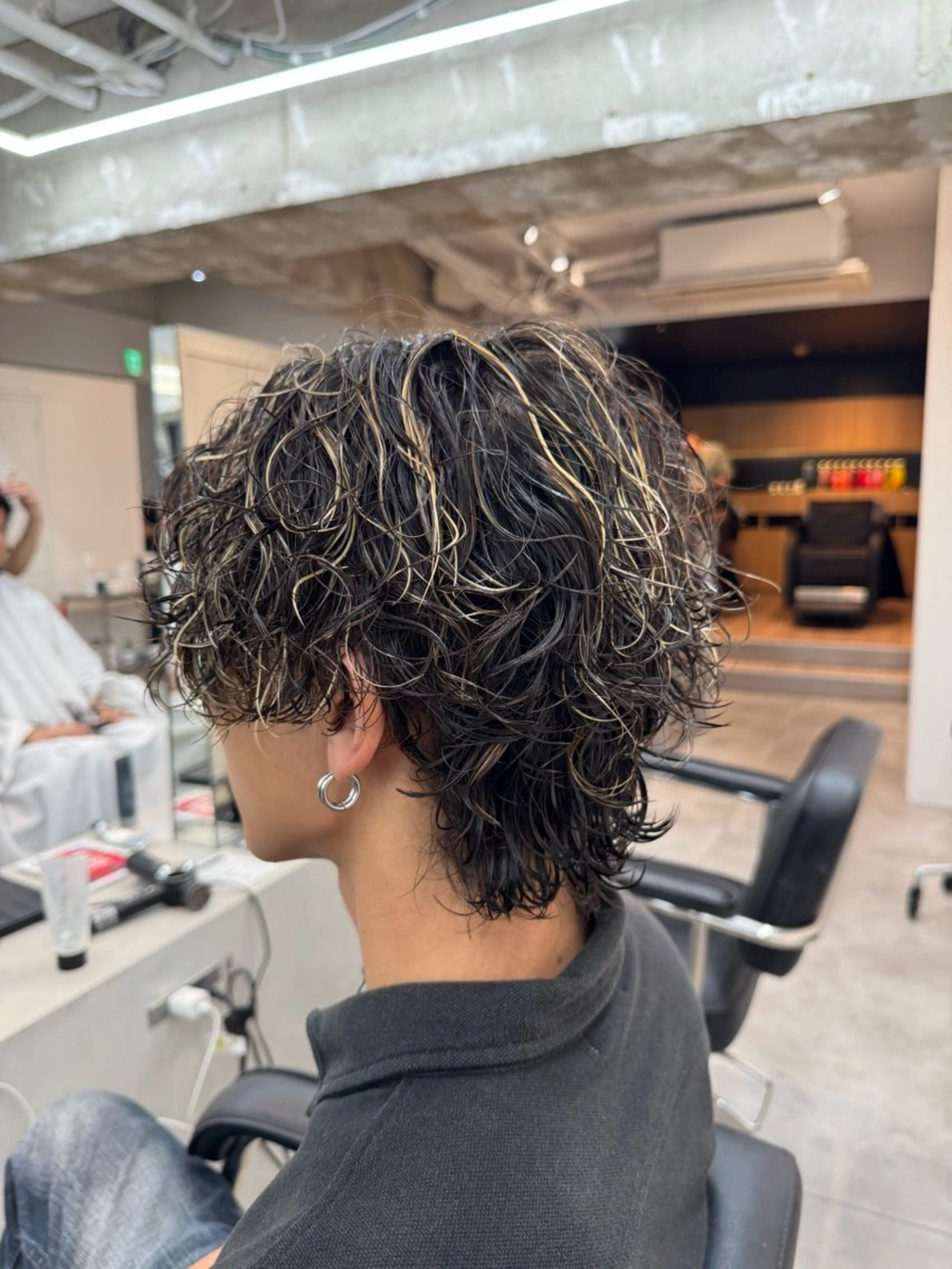 パーマ メンズ メンズハイライト カット ヘアカラー パーマ 大宮メンズ特化/パー マ職人/小川藍人のヘアスタイル