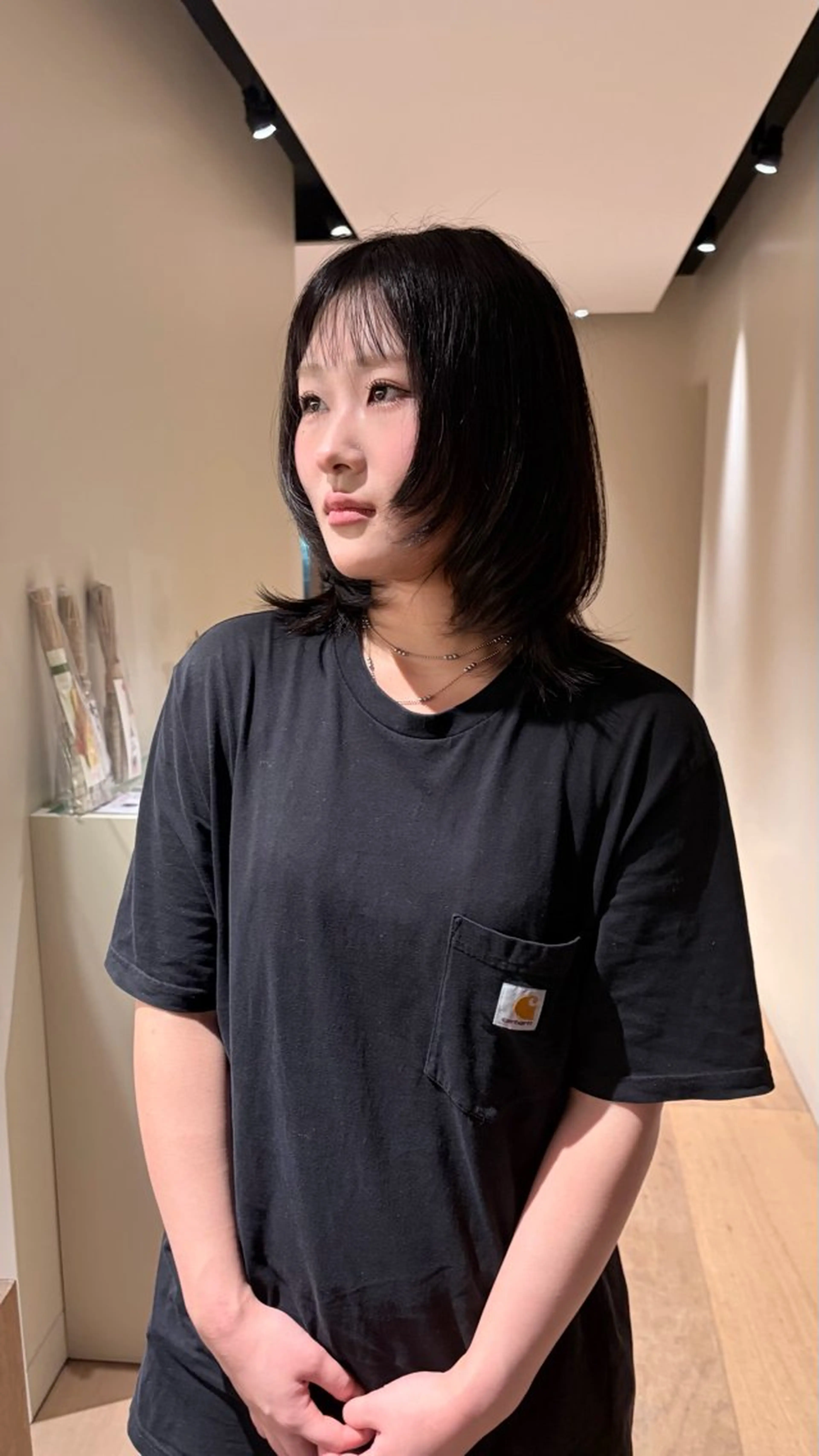 ミディアム カラー Raykyoto烏丸 kahoのヘアスタイル