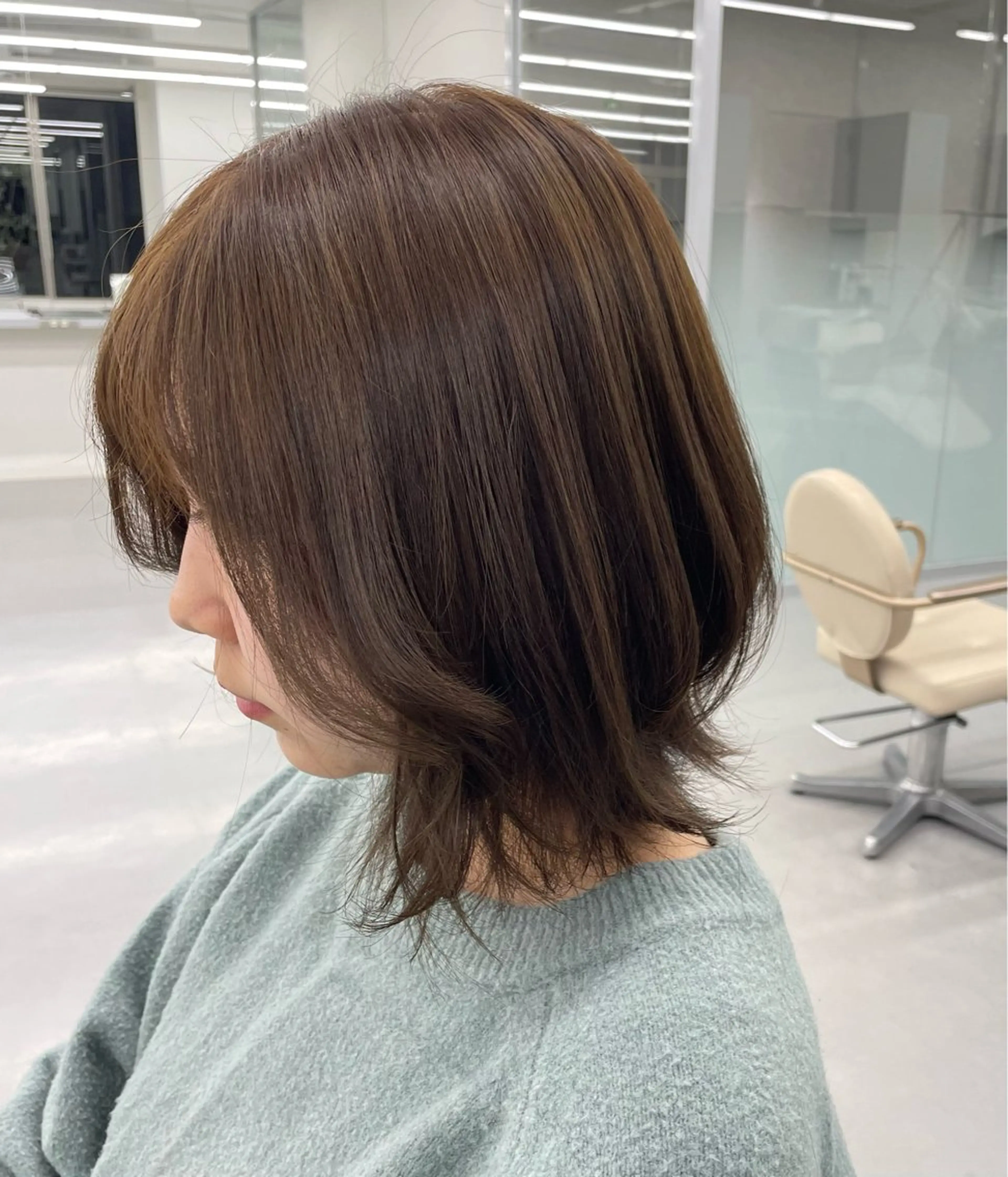 ミディアム カラー 松村 友里圭のヘアスタイル