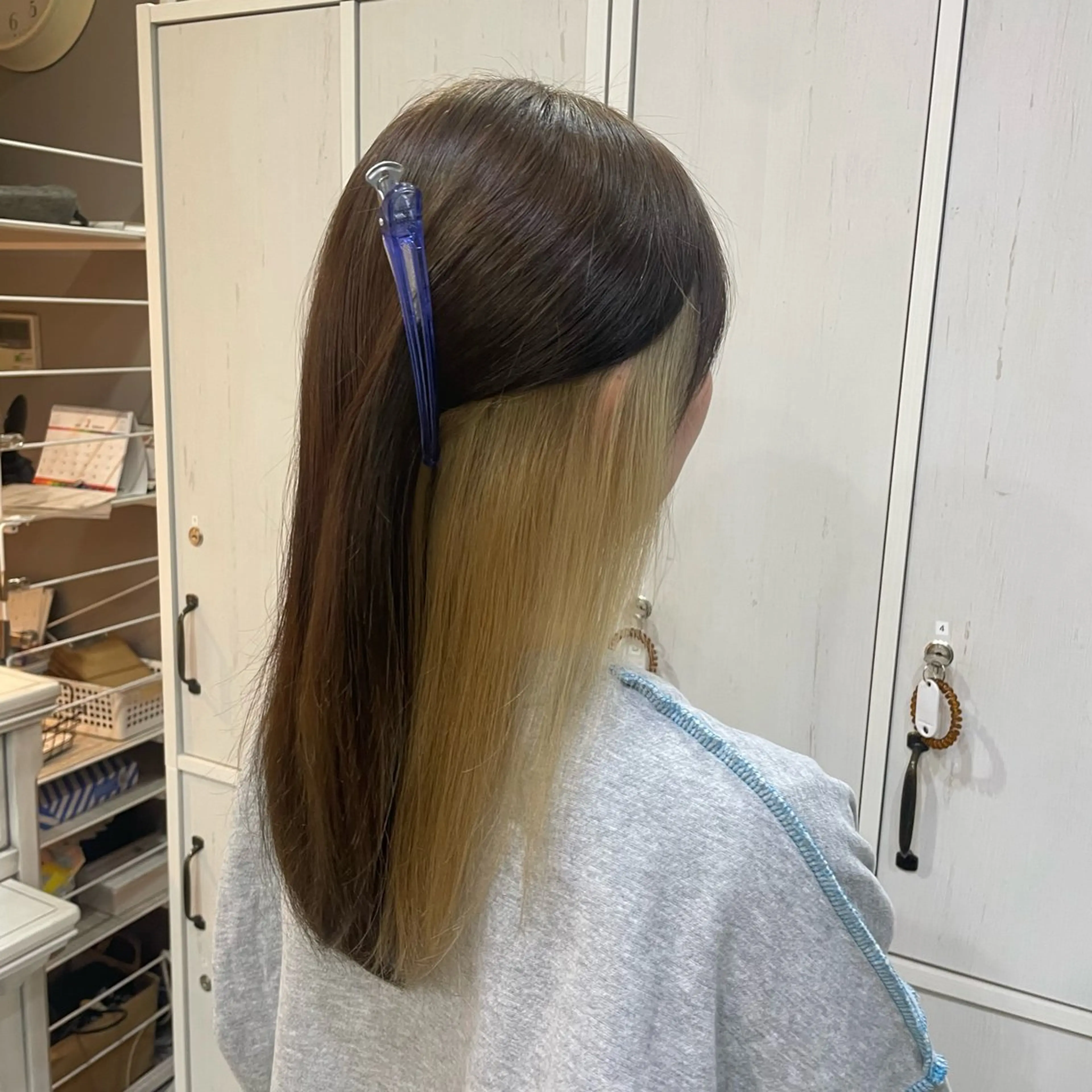 ミディアム ヘアカラー 池田 優那のヘアスタイル