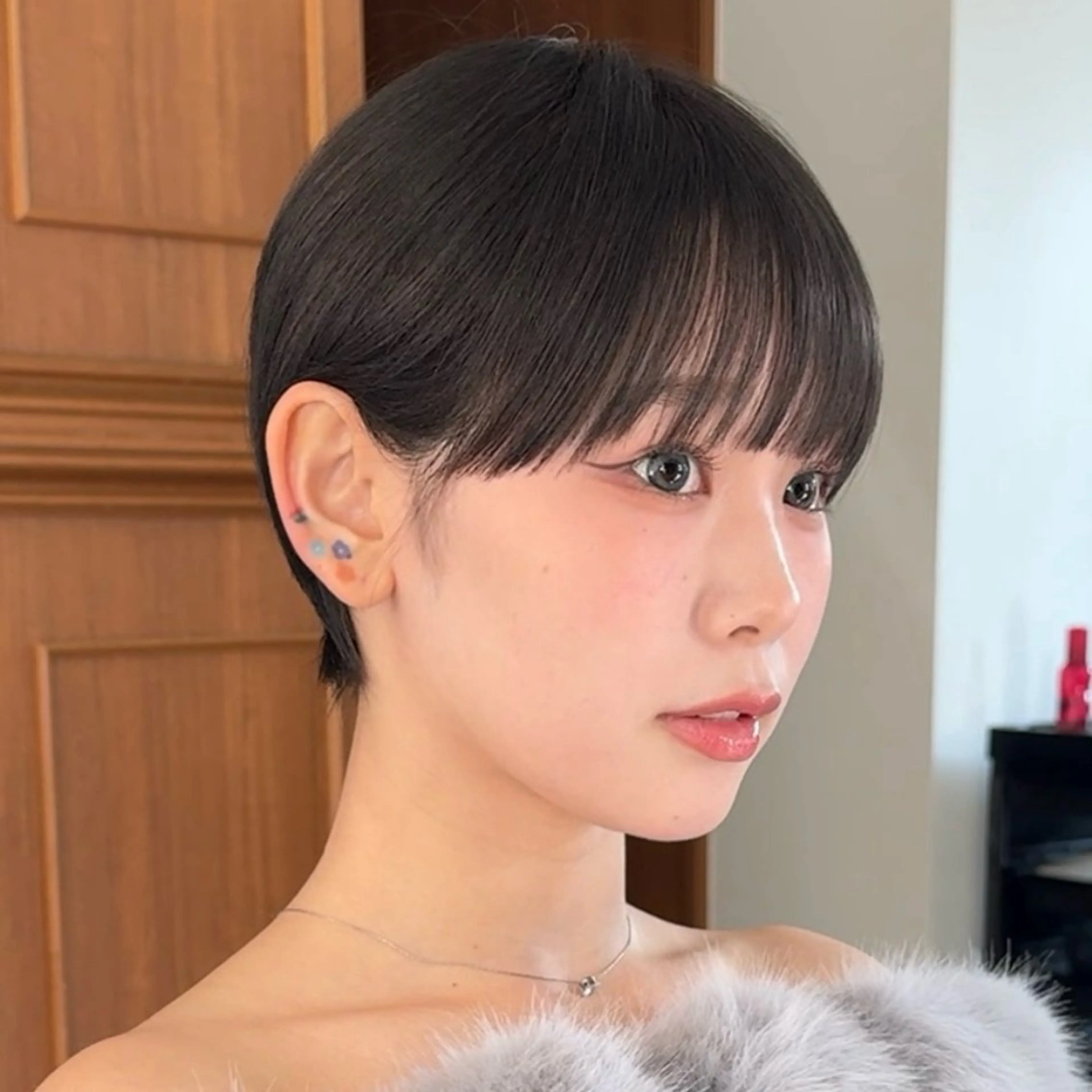 ショート ショートボブ 丸みショート ボブ ショートヘア カット 縮毛矯正 トリートメント ショート/ボブ/パー マ原宿🪷Akinaのヘアスタイル