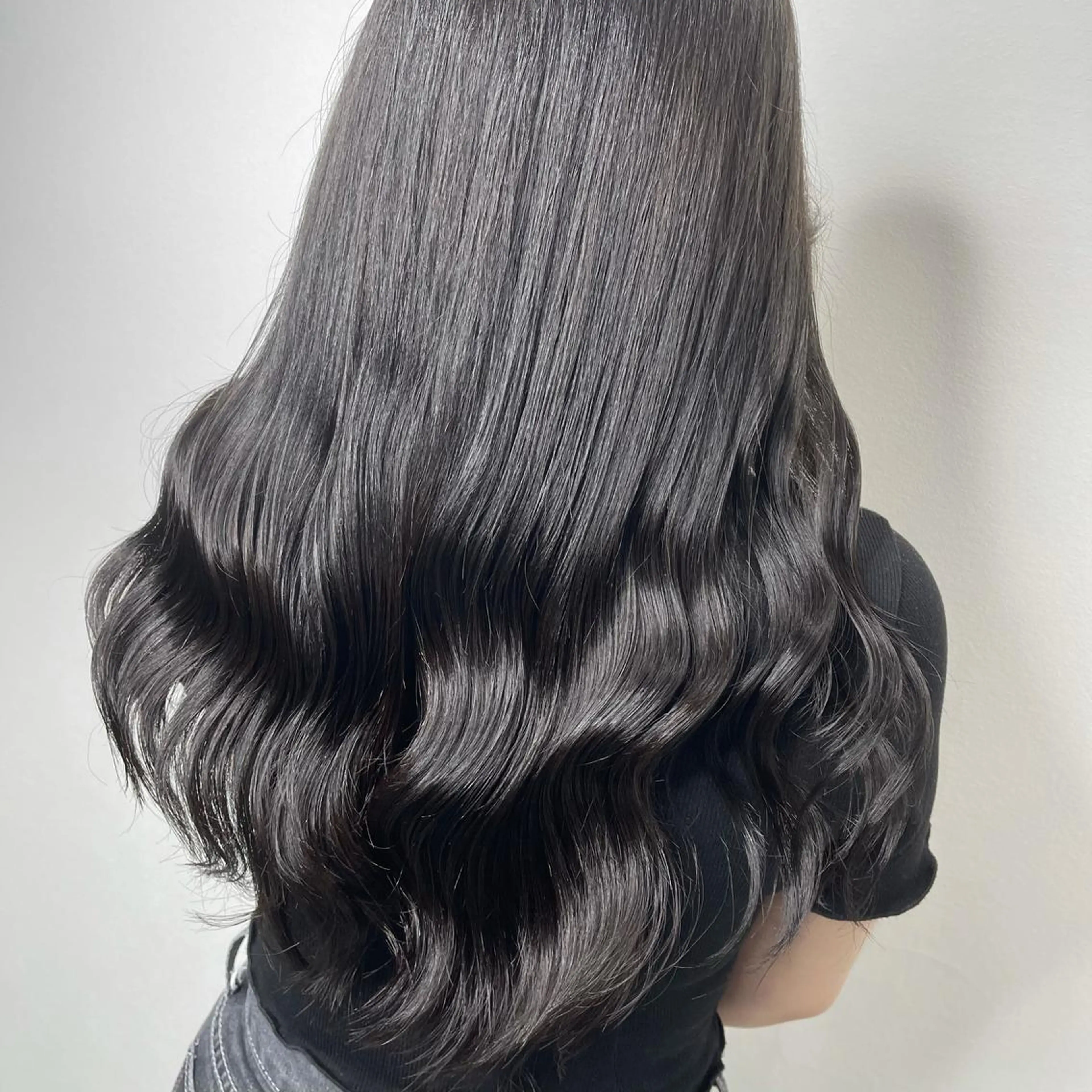 ロング カラー トリートメント カット ヘアカラー トリートメント &chaLme   心斎橋所属・emi/髪質改善/ 韓国風/艶カラーのヘアスタイル