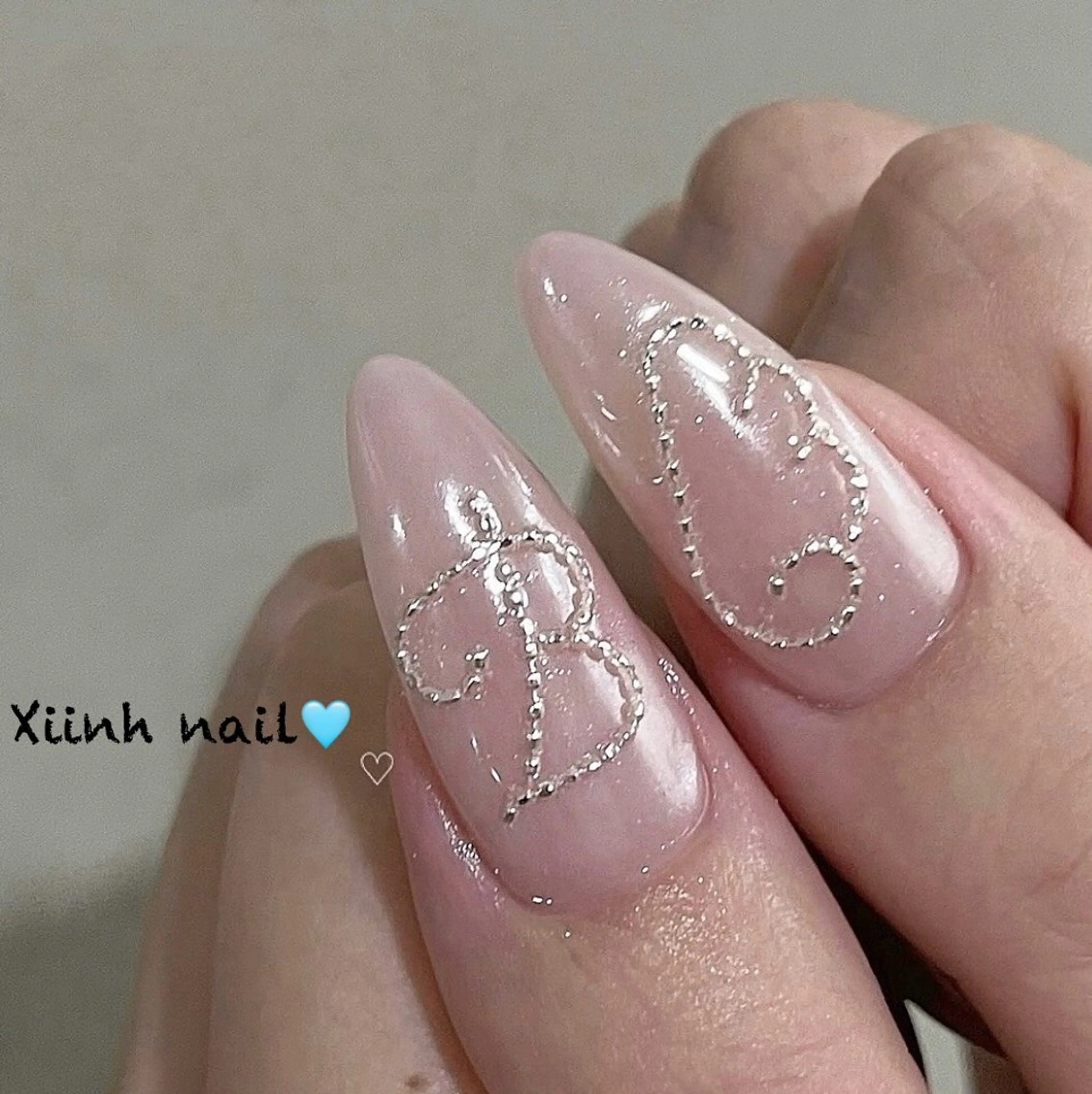 ネイル チークネイル 桜ネイル フットネイル フレンチネイル ジェルネイル XIINH NAIL SALONのネイルデザイン