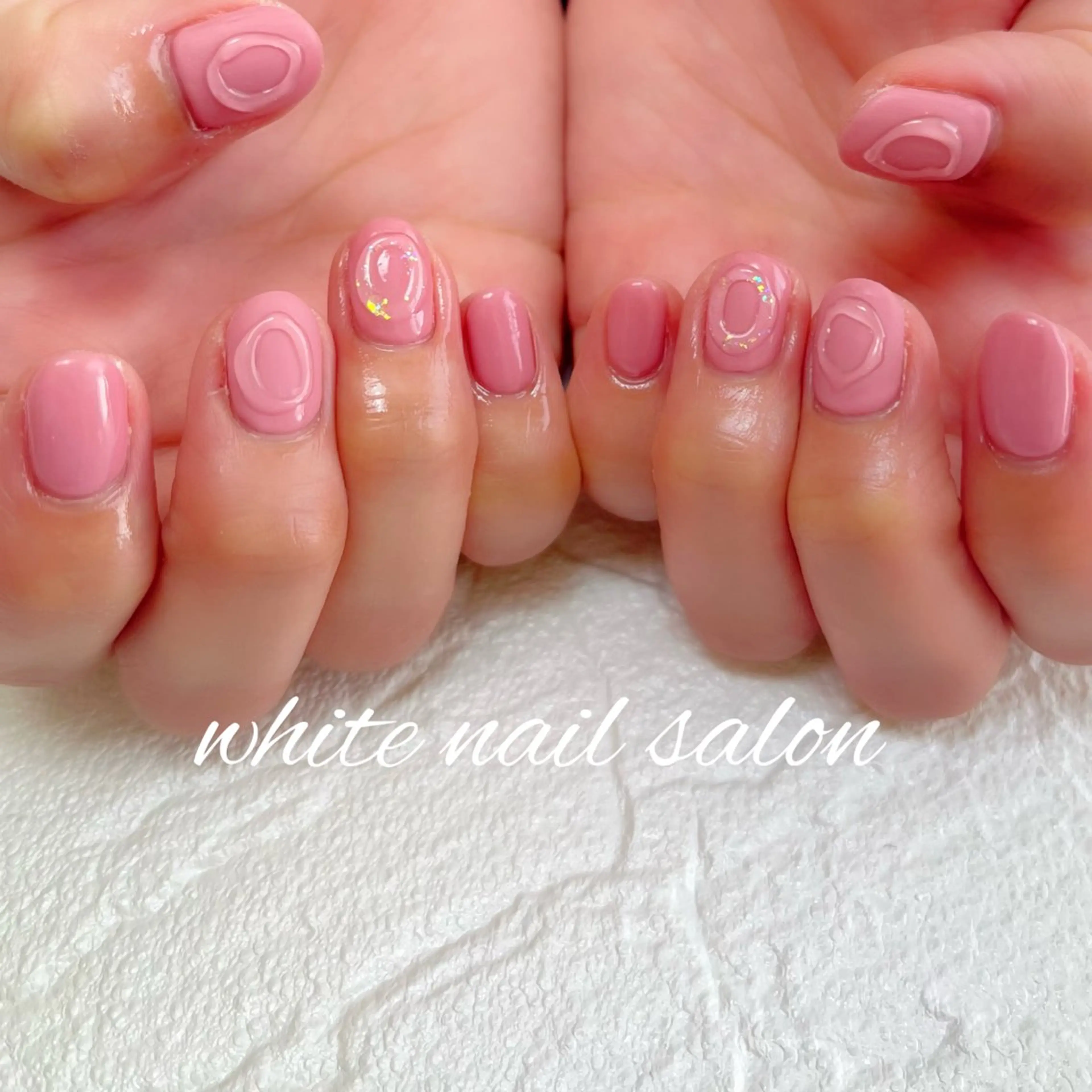 ネイル ラメ(グリッター) ハンドネイル white nail salonのネイルデザイン