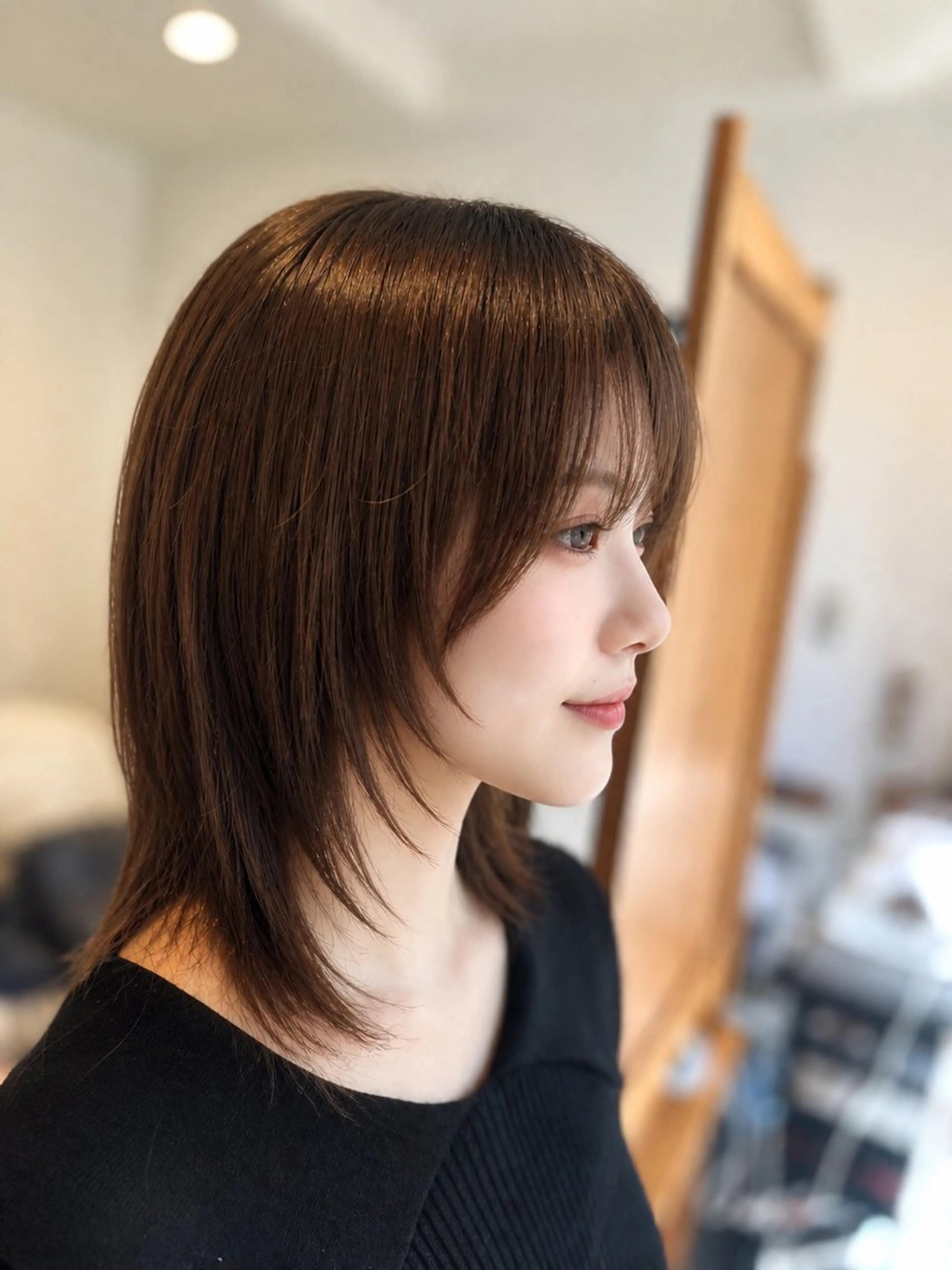 ミディアム ハッシュカット uchida erikoのヘアスタイル