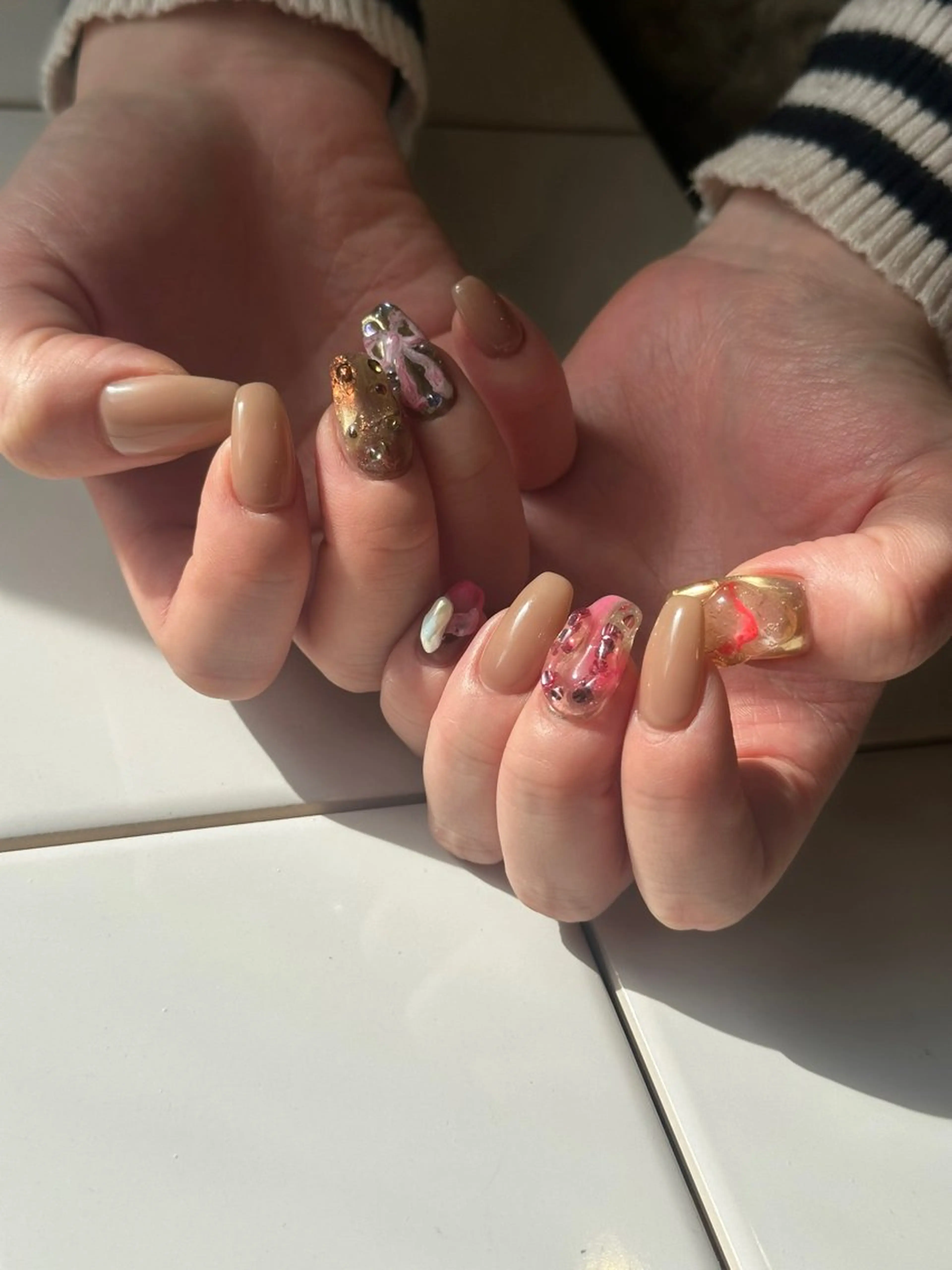 ネイル ニュアンスネイル ハンドネイル Natsuko 🪼のネイルデザイン