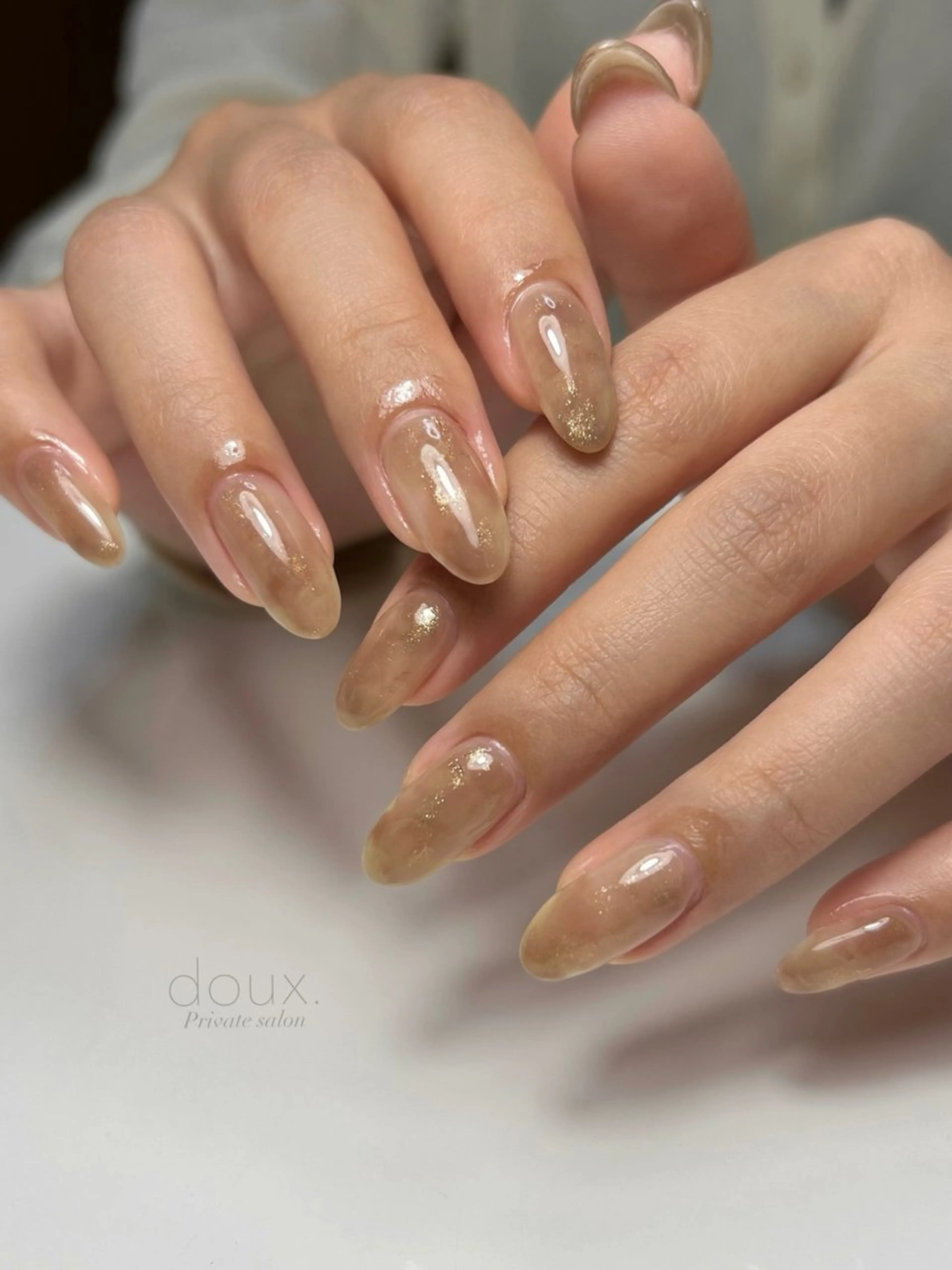 ネイル マグネットネイル ミラーネイル ニュアンスネイル ハンドネイル doux. nailのネイルデザイン