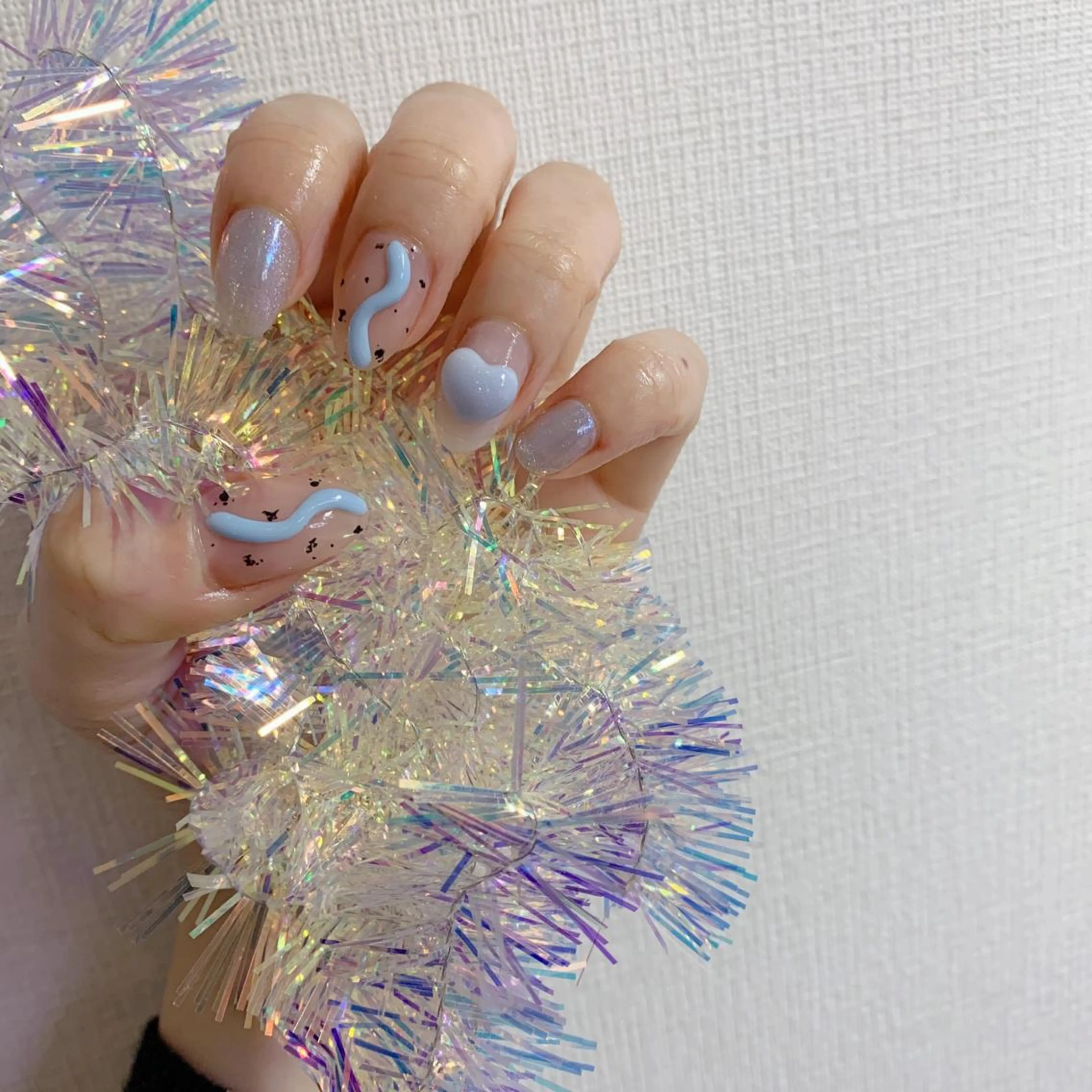 ネイル ハート La neige* yuki 🐩🌙のネイルデザイン