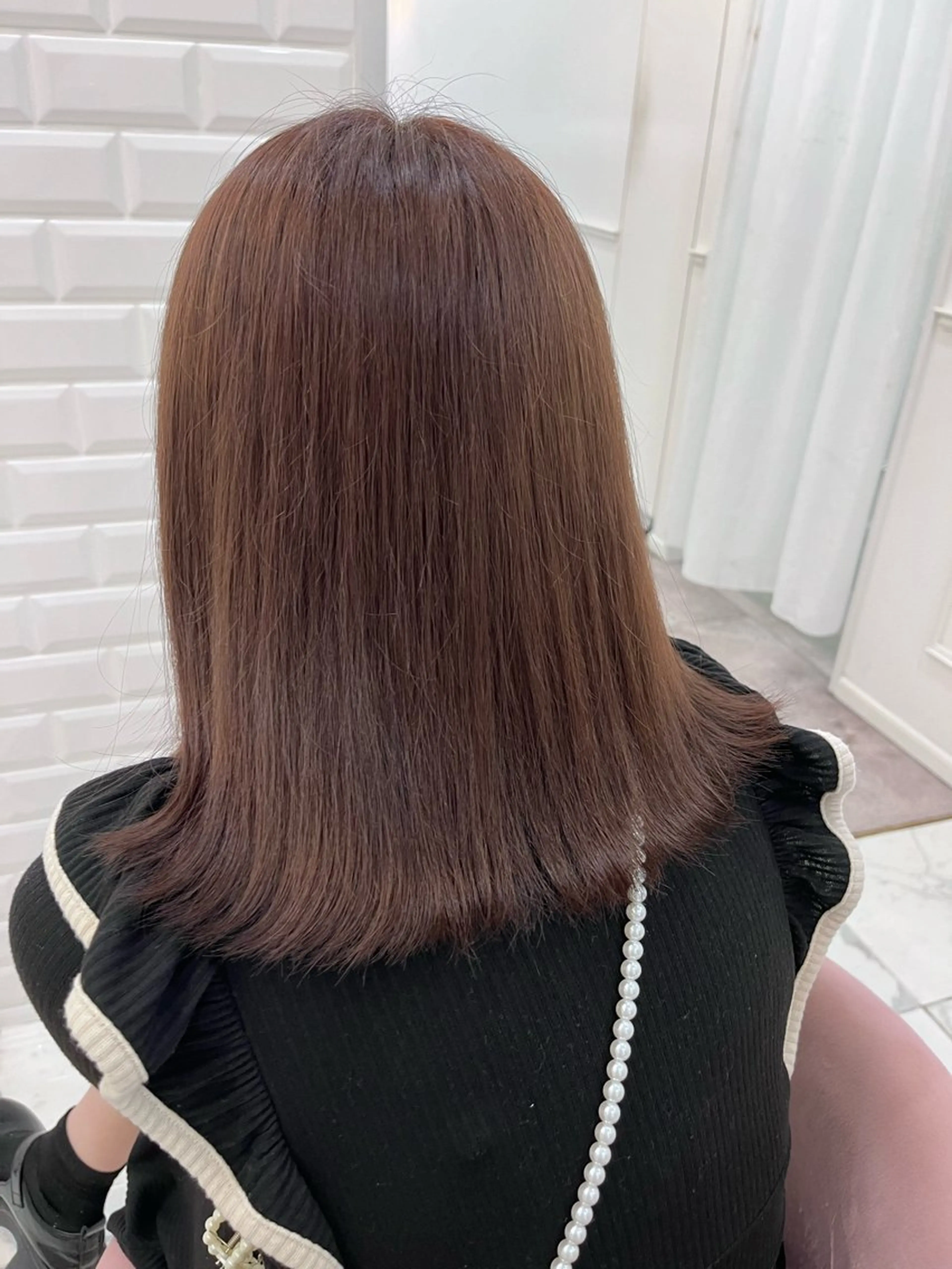 ミディアム 新田 妃那のヘアスタイル