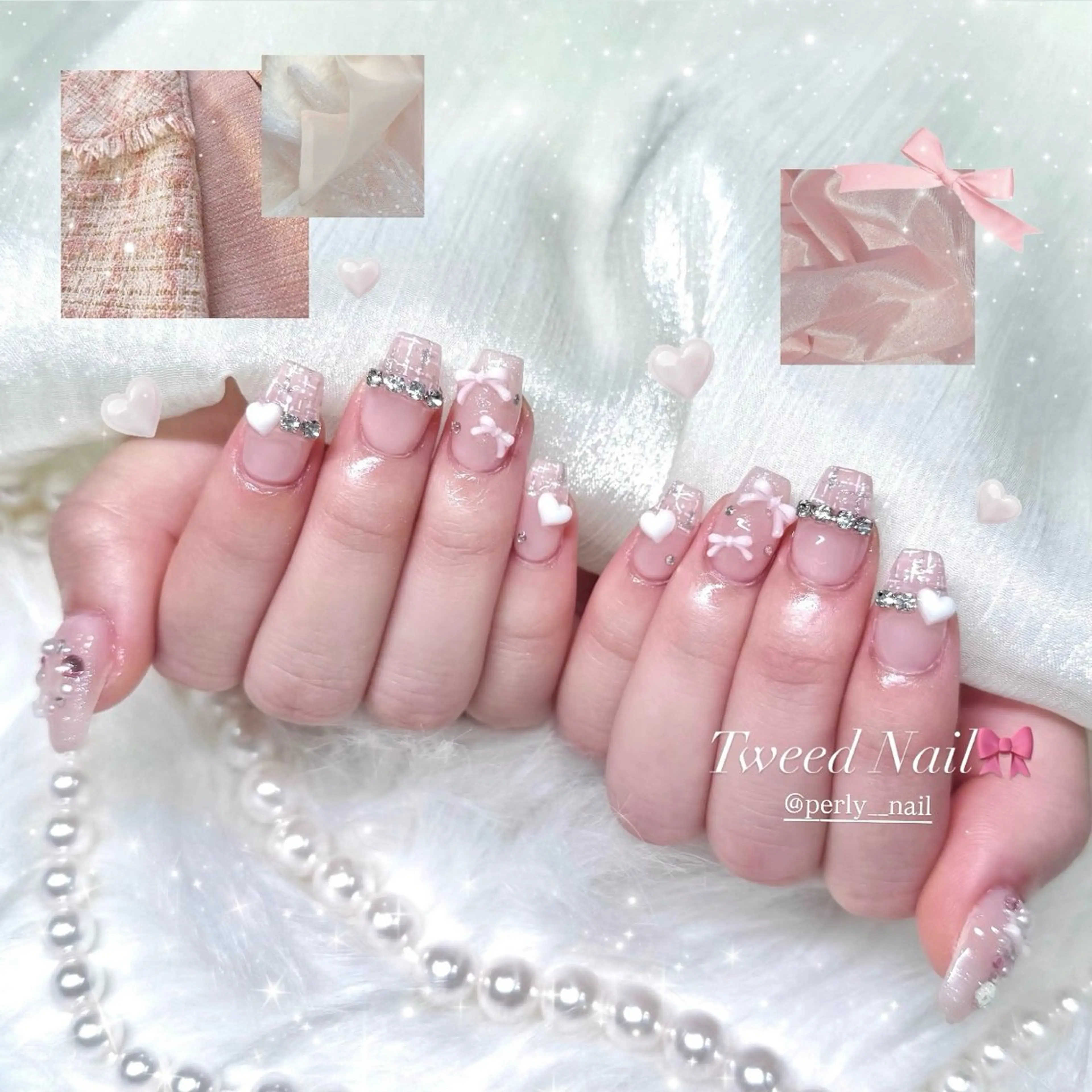 ネイル ハンドネイル 🎀mahiro🎀 #ガーリーのネイルデザイン