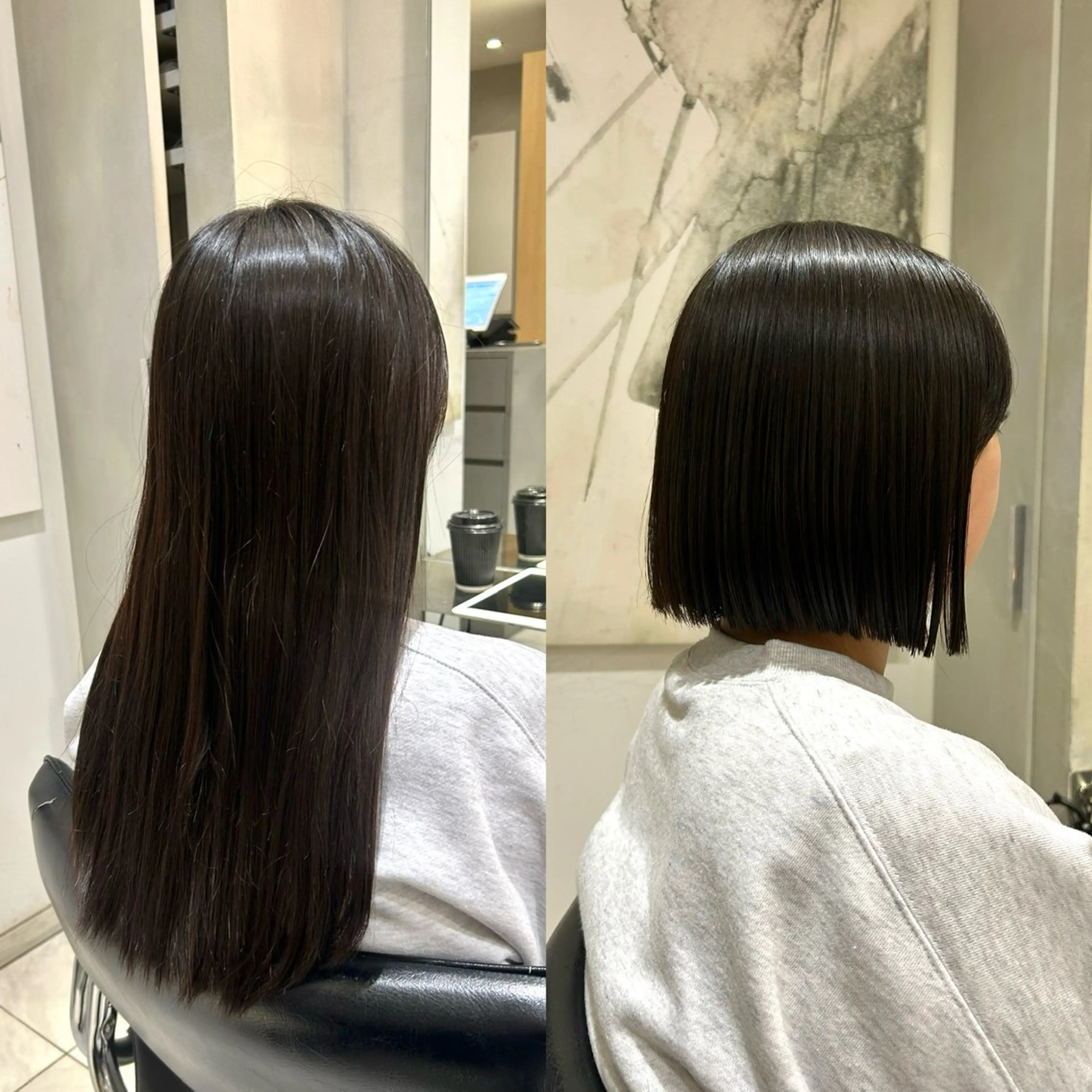 ショート サラ艶/韓国ヘア ︎🌟璃奈 (ﾘﾅ)のヘアスタイル