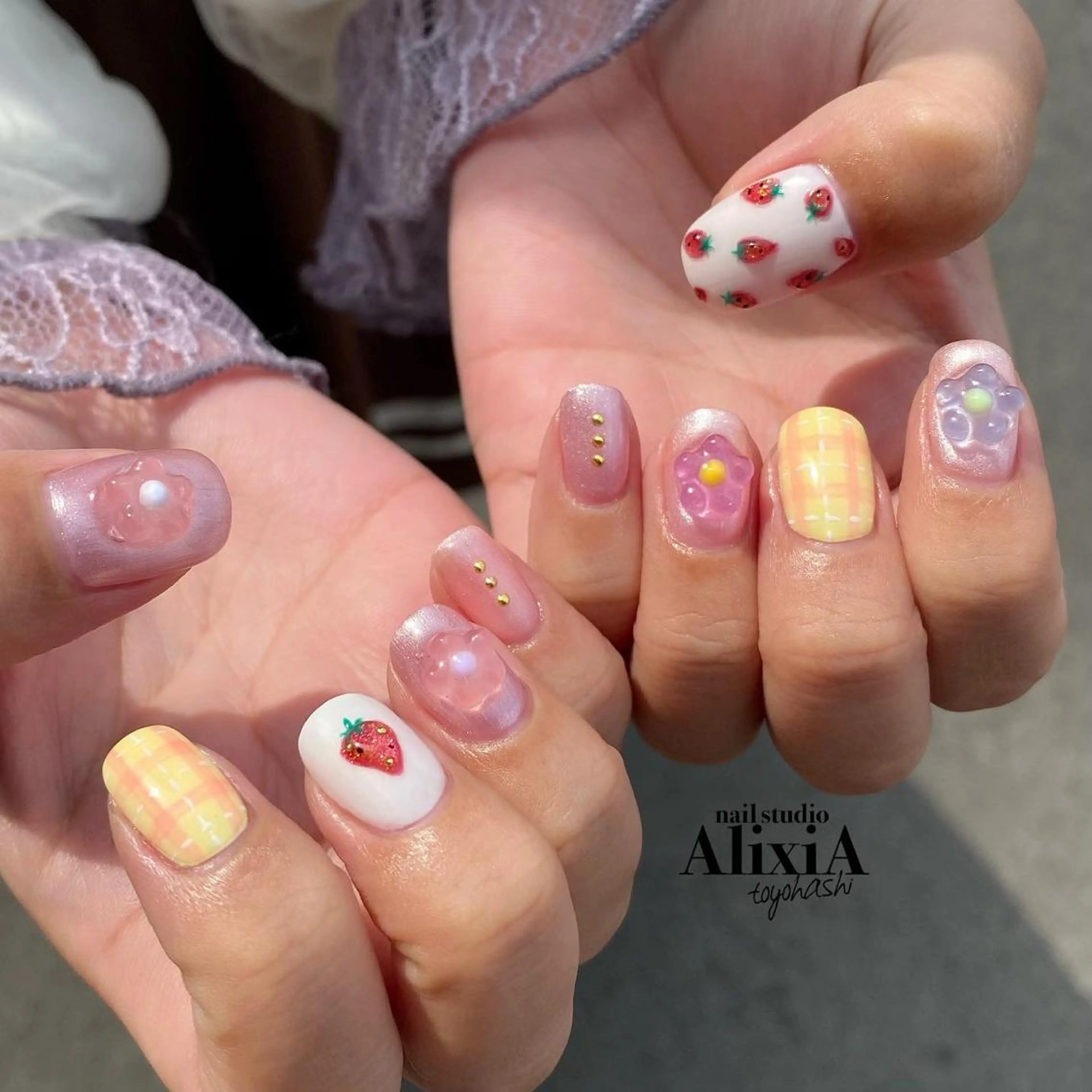 ネイル ハンドネイル AlixiA ゆみのネイルデザイン