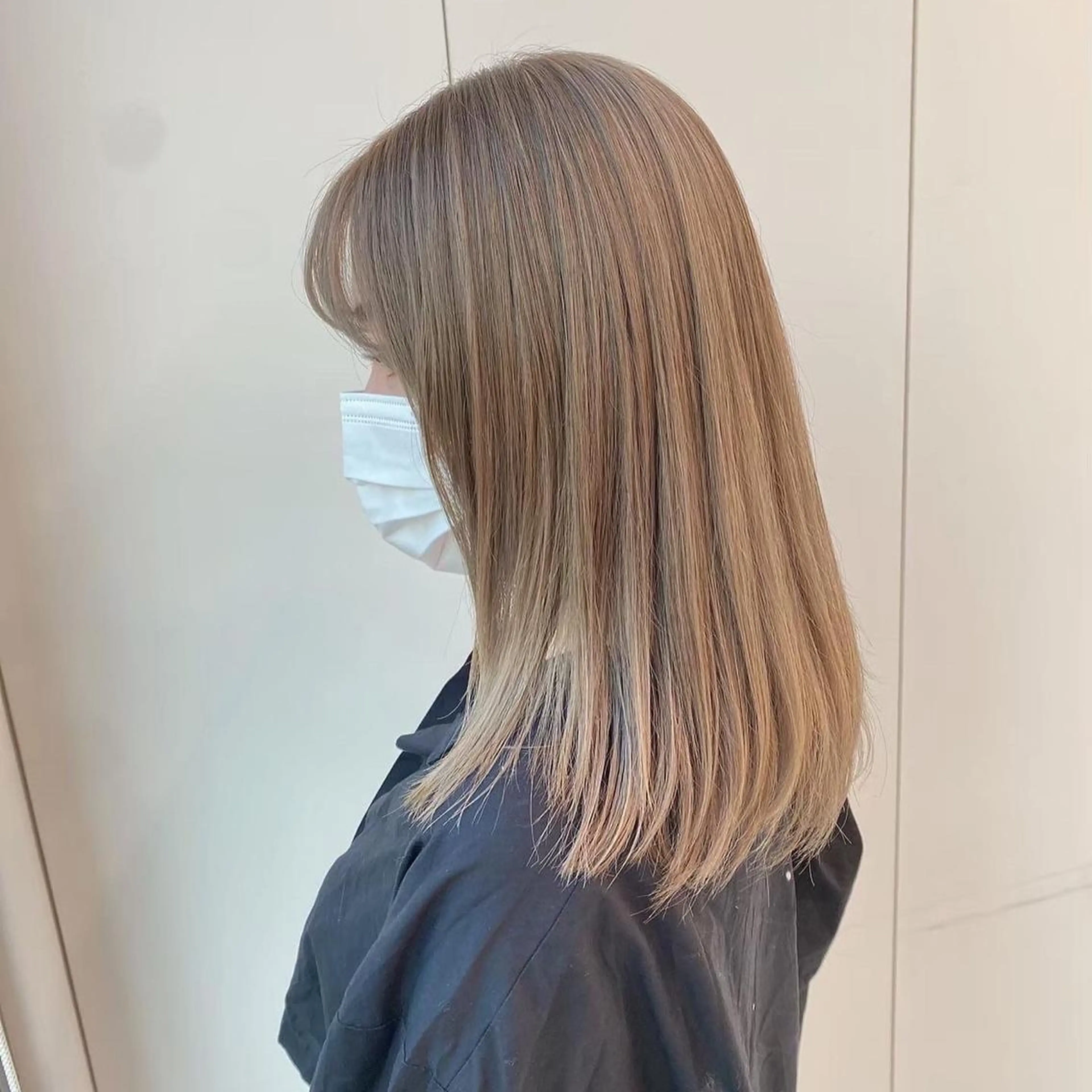 ミディアム 韓国カット/ パーマ/KOTAのヘアスタイル