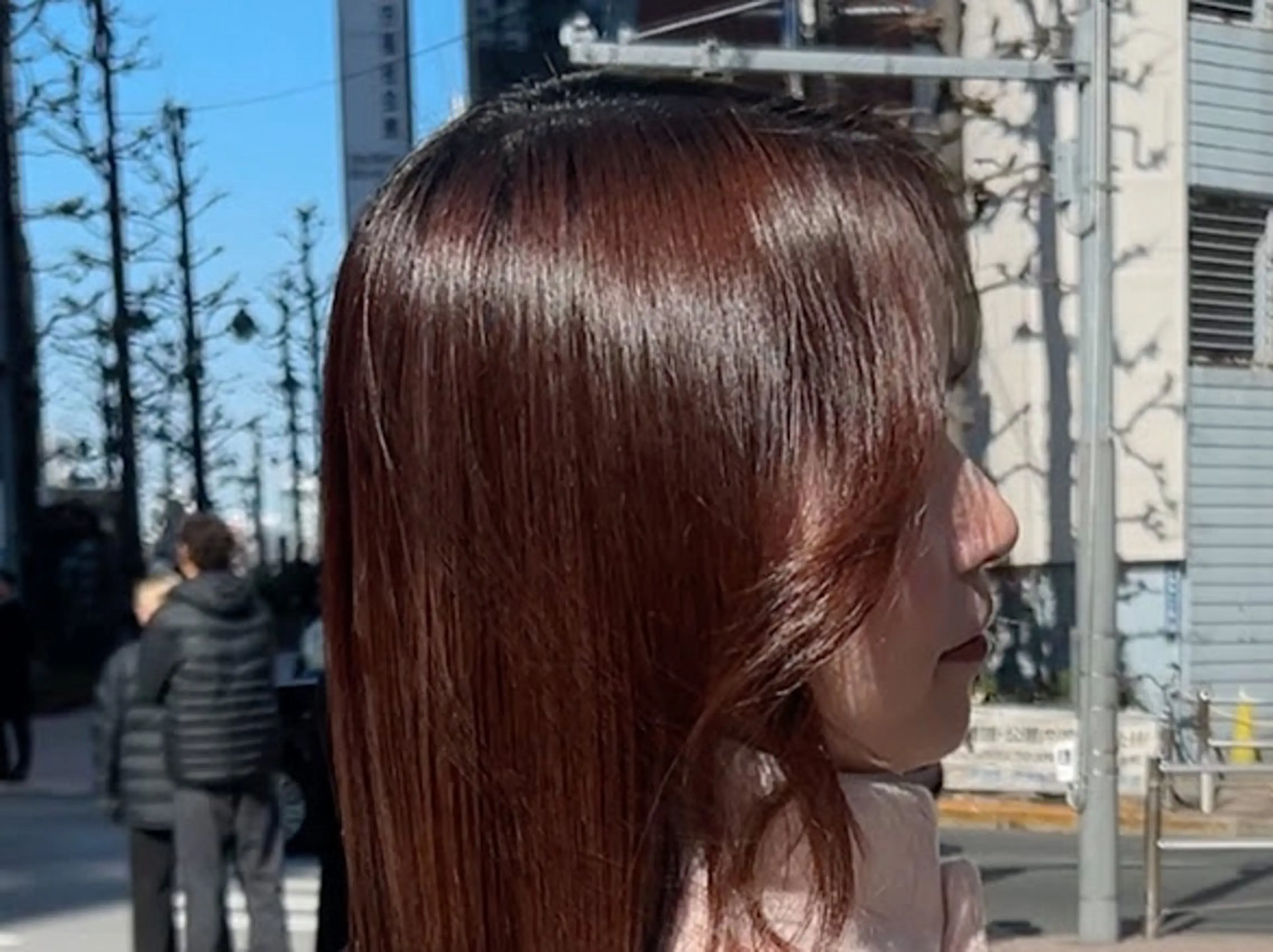 セミロング カラー 髪質改善 Aiso Rikuのヘアスタイル