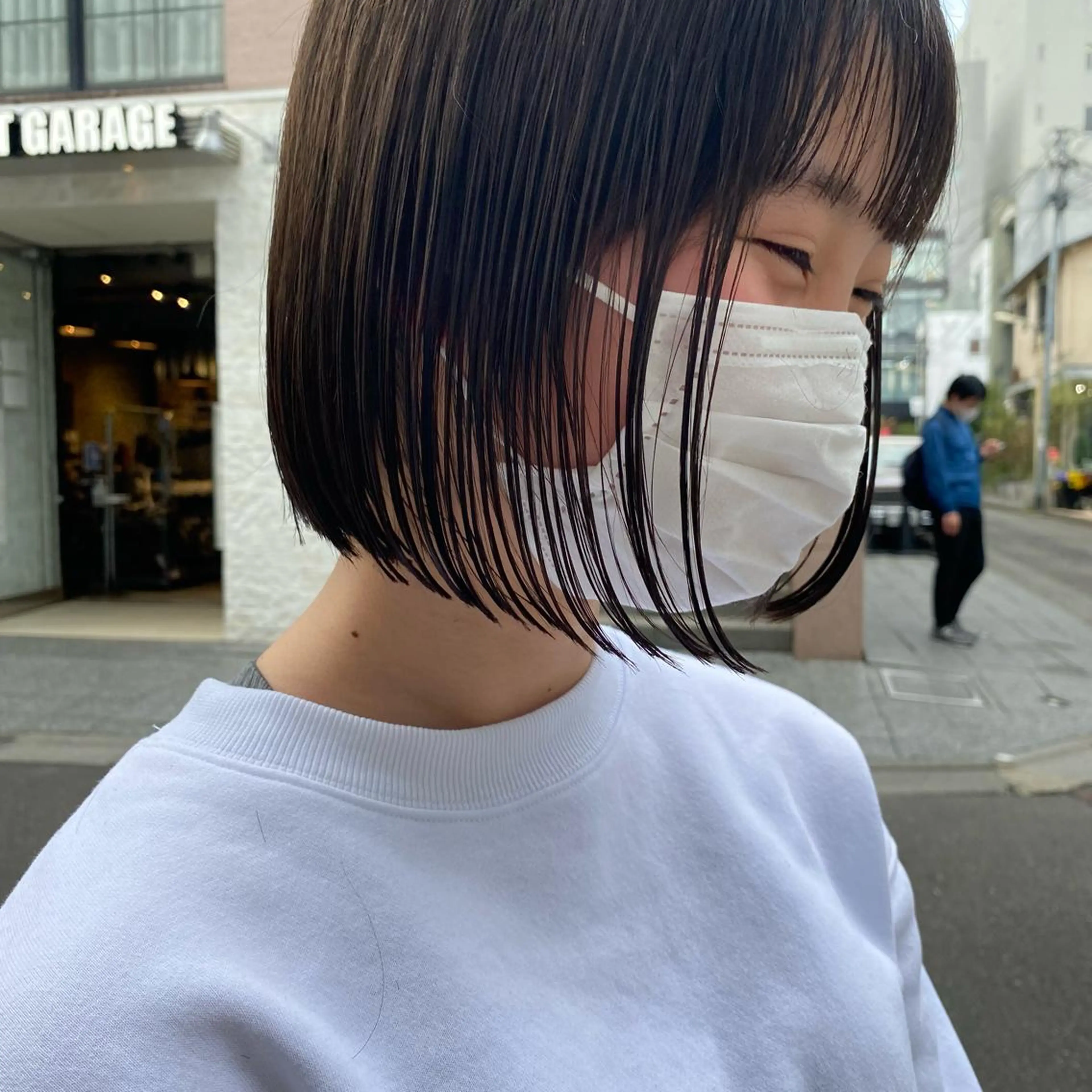 ショート カラー カット ヘアカラー トリートメント センターパート/ 暖色カラーayuのヘアスタイル