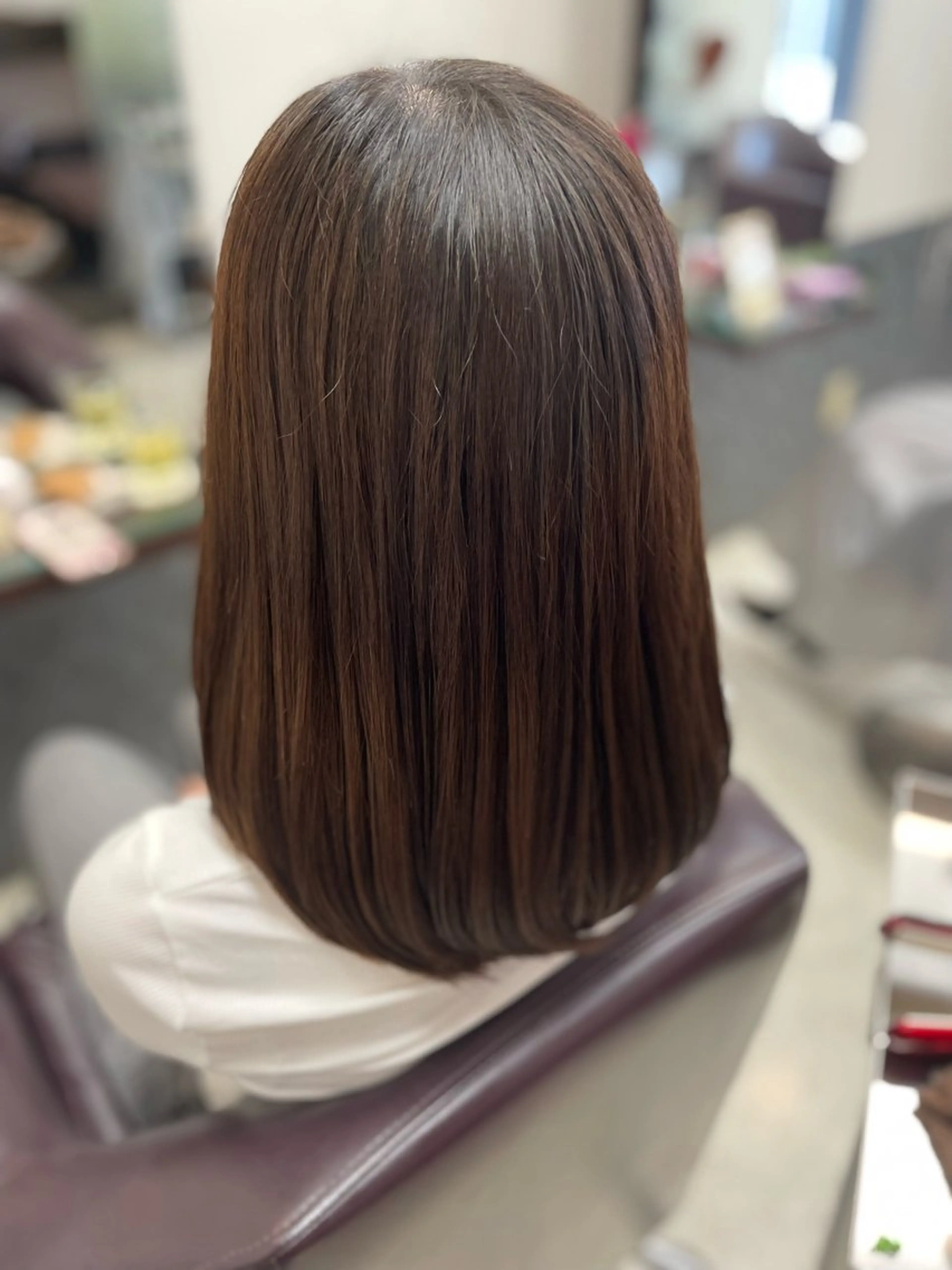 セミロング カラー ⭐️髪質改善⭐️ 大野輝のヘアスタイル