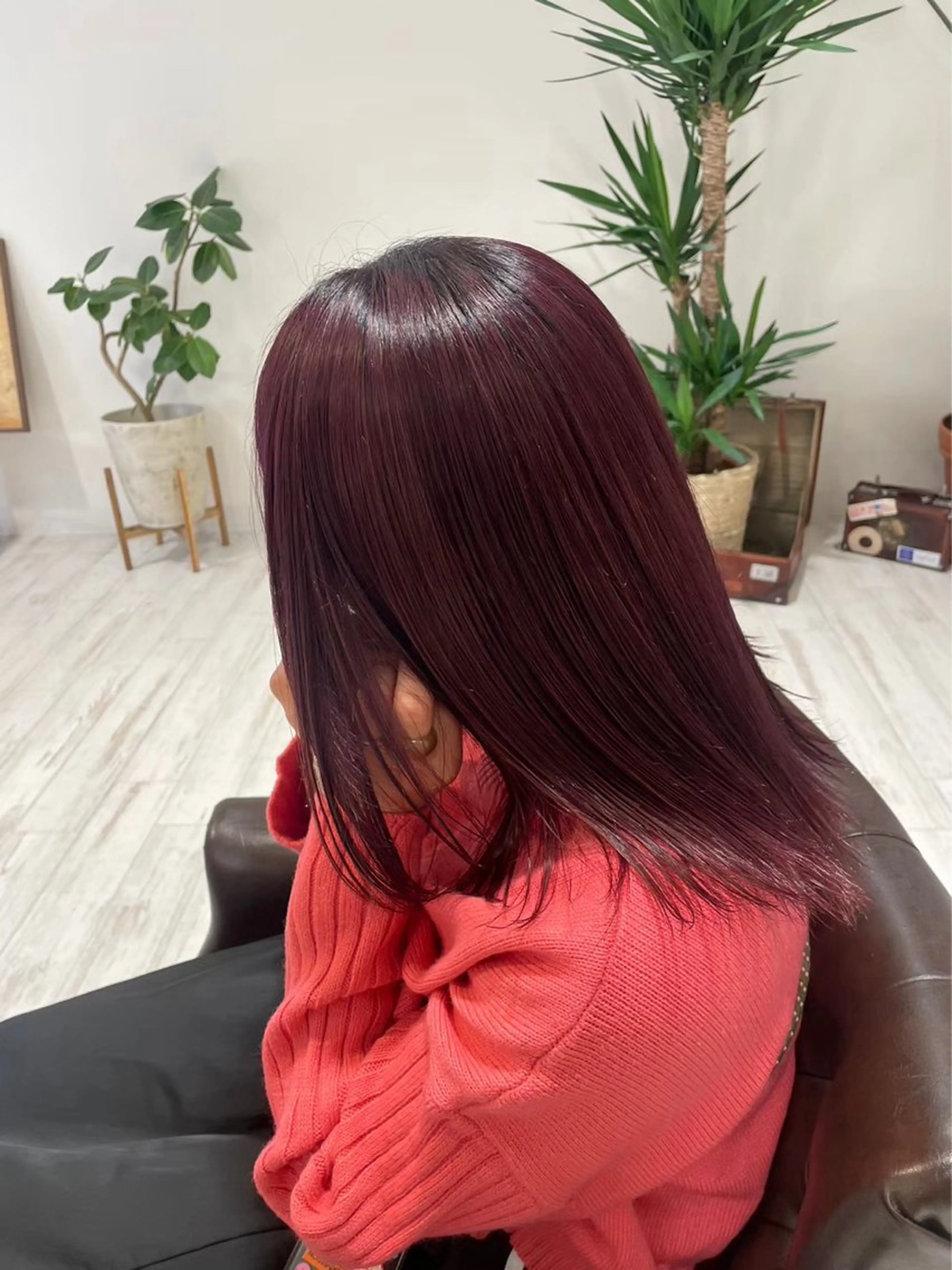 ミディアム ヘアカラー 脇田 志穂のヘアスタイル