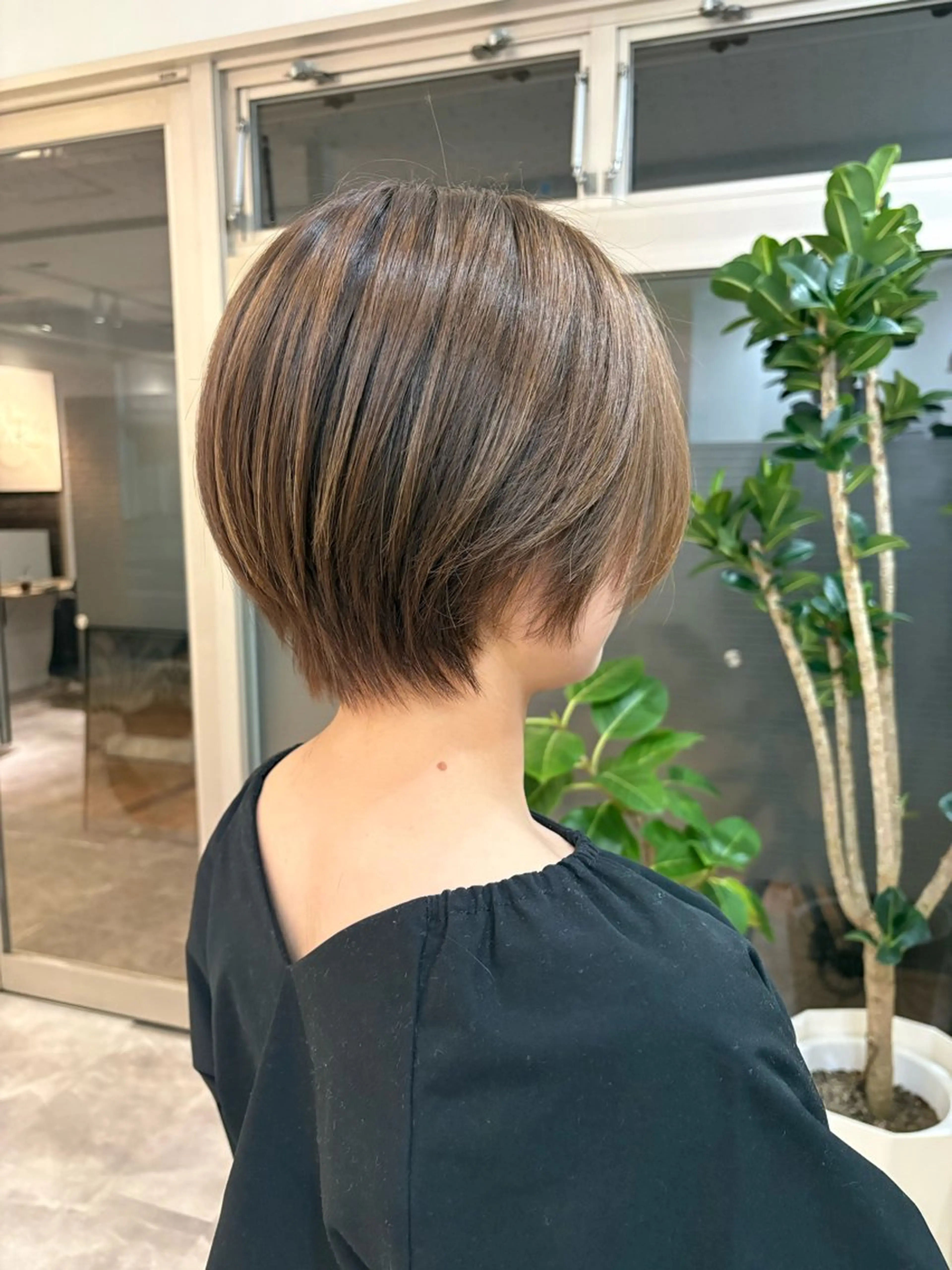 ショート ボブ/ショート/小倉 ✂中尾吏穏のヘアスタイル