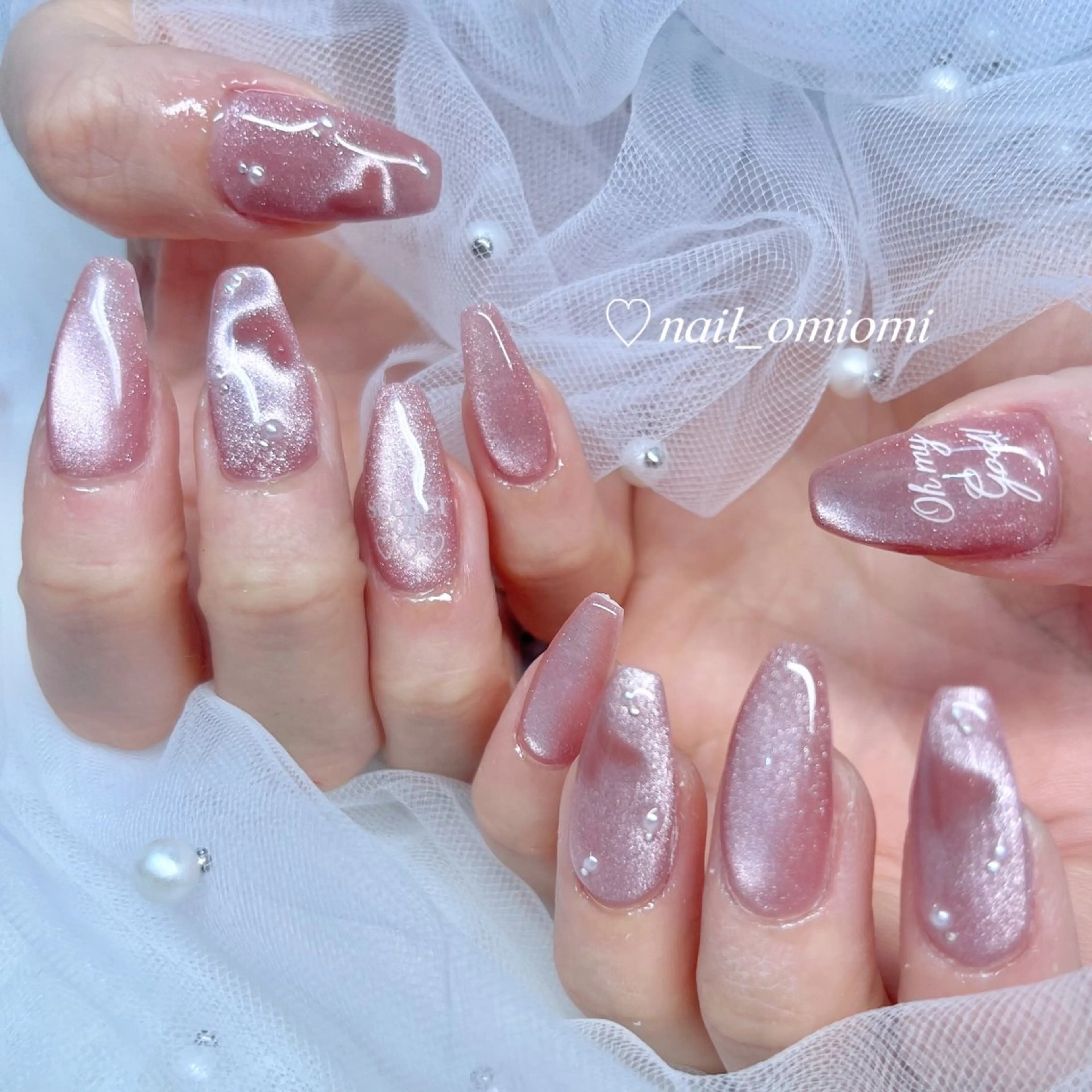 ネイル マグネットネイル 🌷 MIO🌷のネイルデザイン