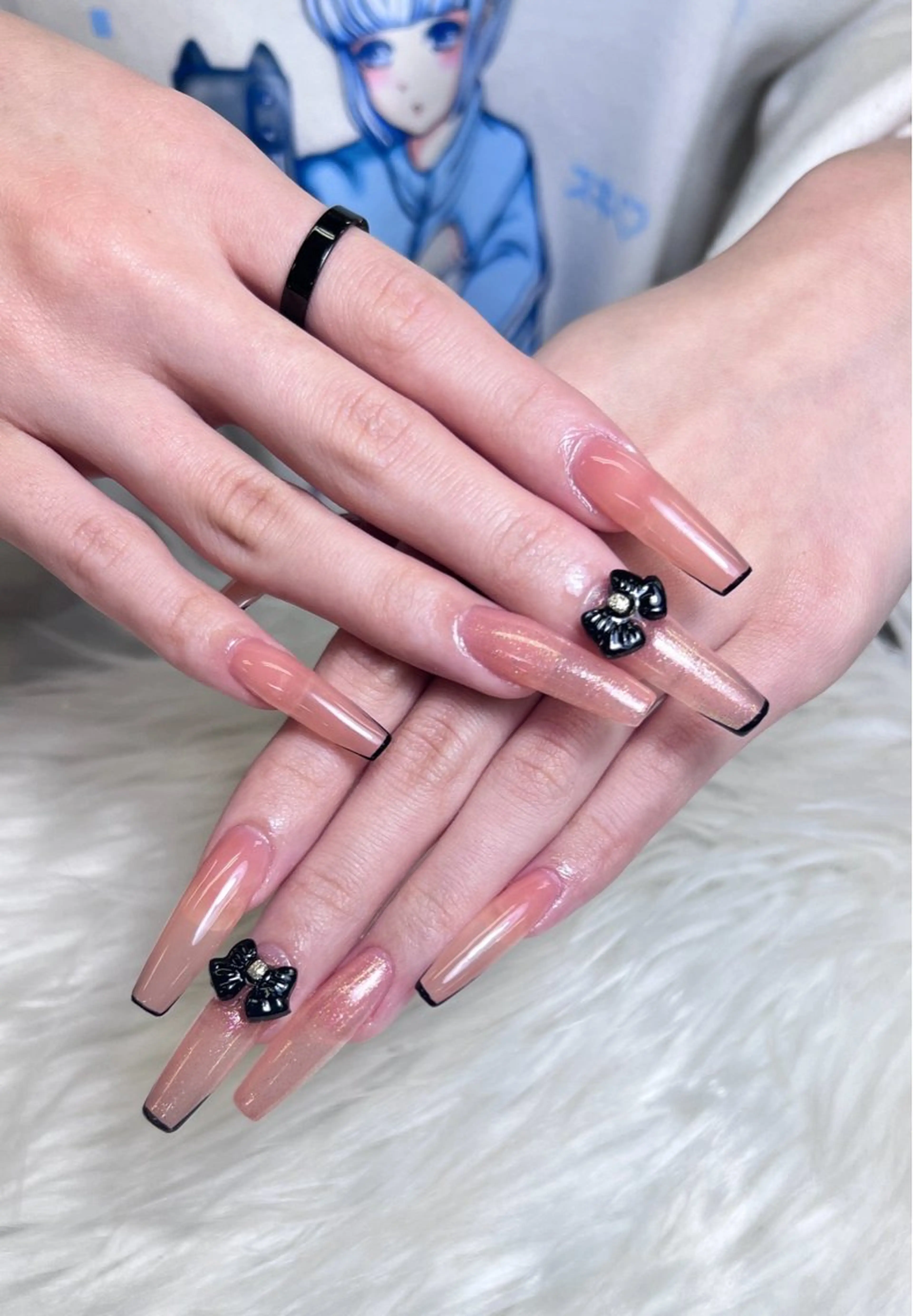 ネイル 長さ出し スカルプネイル ワンホンネイル Moa nailのネイルデザイン