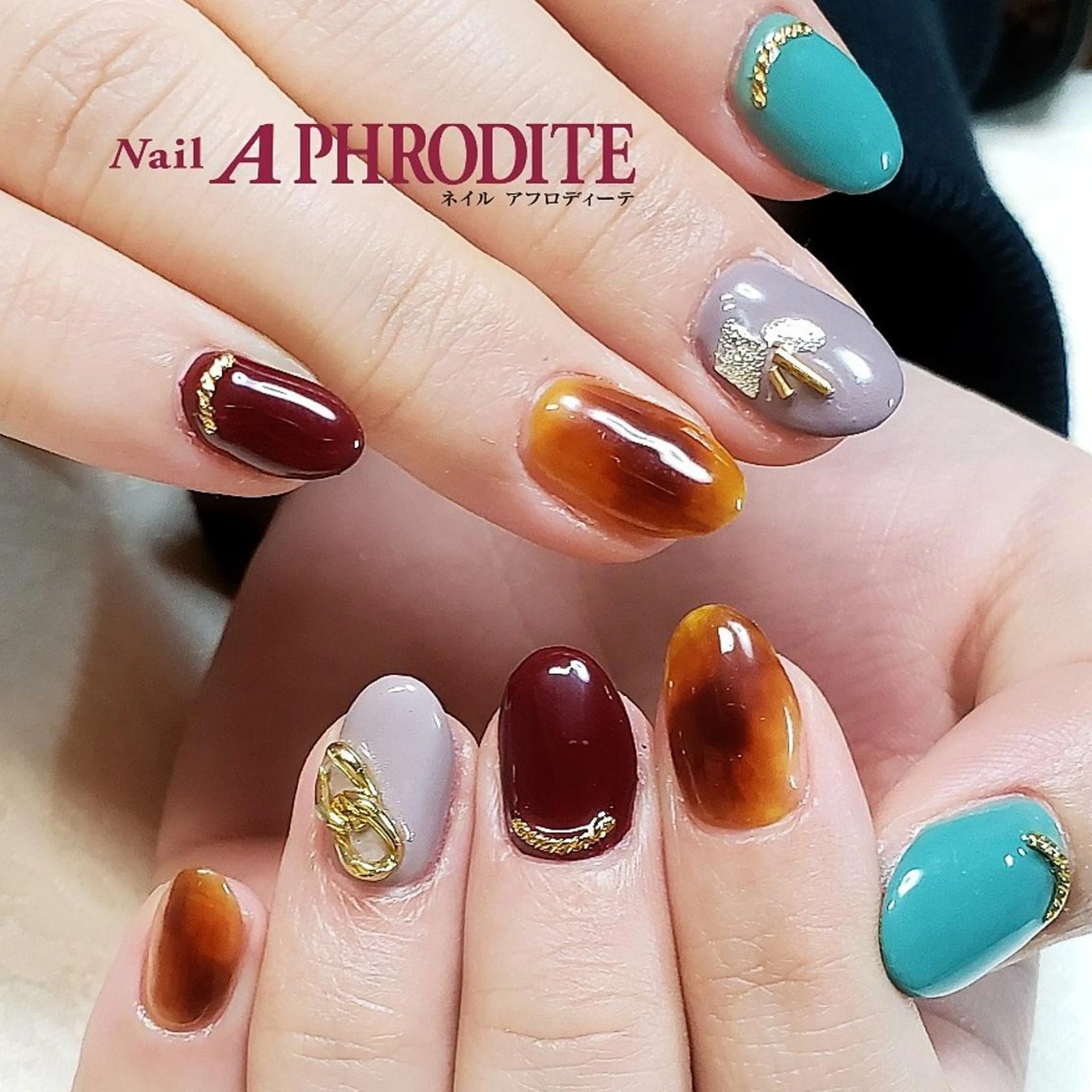 ネイル べっ甲ネイル Nail  Aphroditeのネイルデザイン