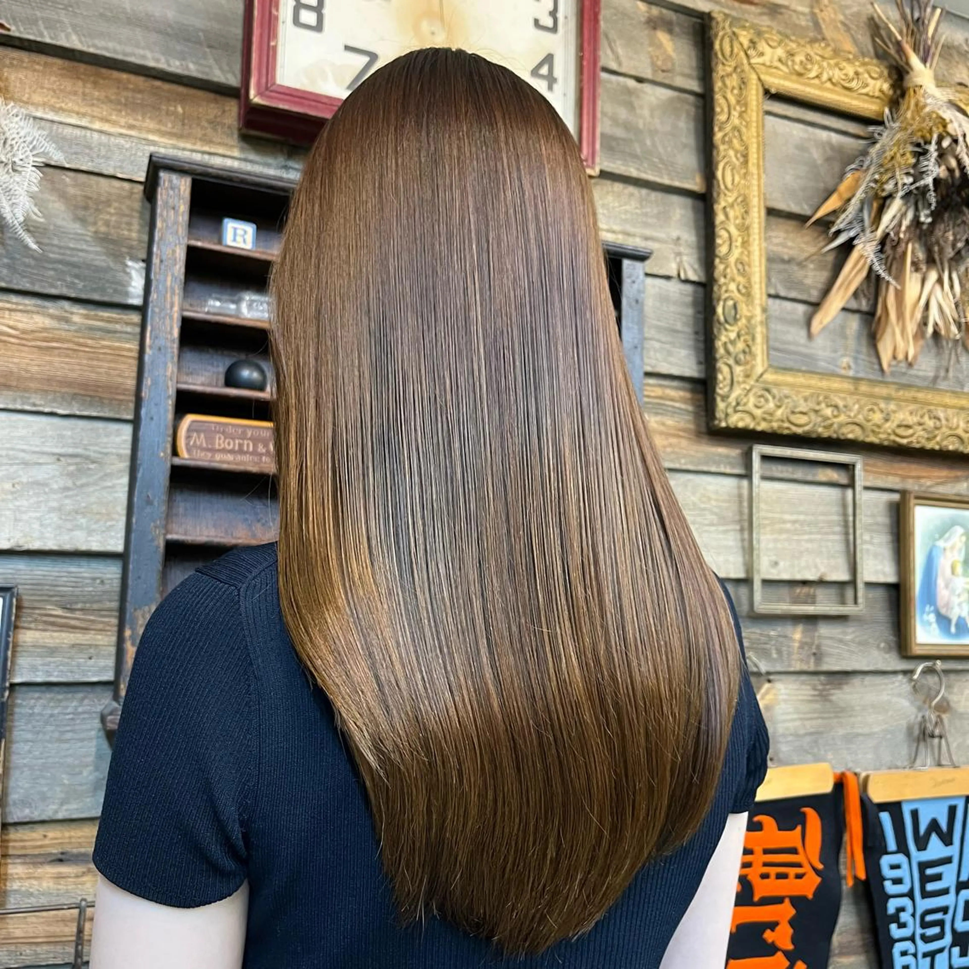 ロング ヘアカラー トリートメント 川崎 かなでのヘアスタイル