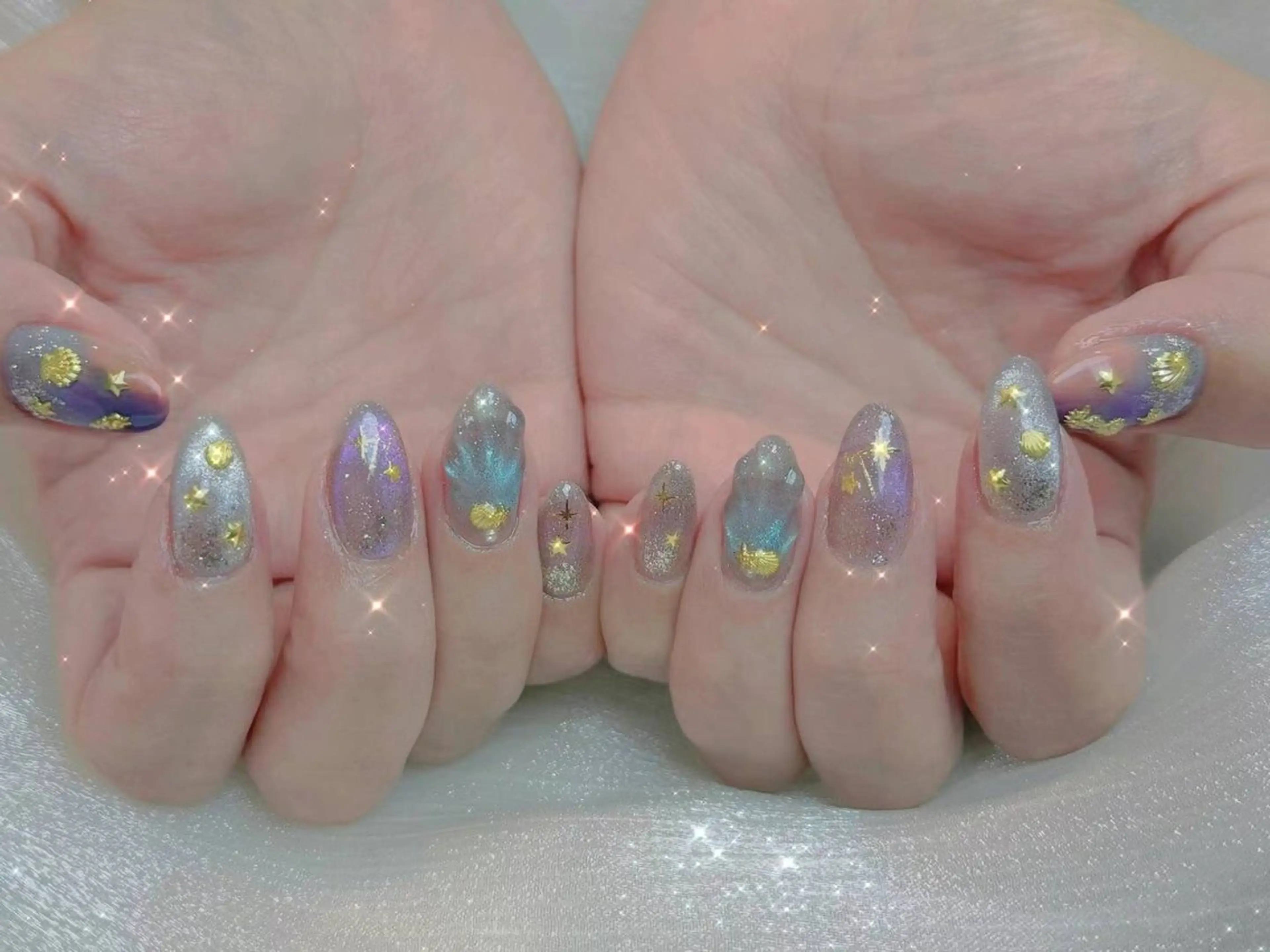 ネイル アートネイル フラワーネイル フットネイル ジェルネイル マグネットネイル babarla Nailのネイルデザイン