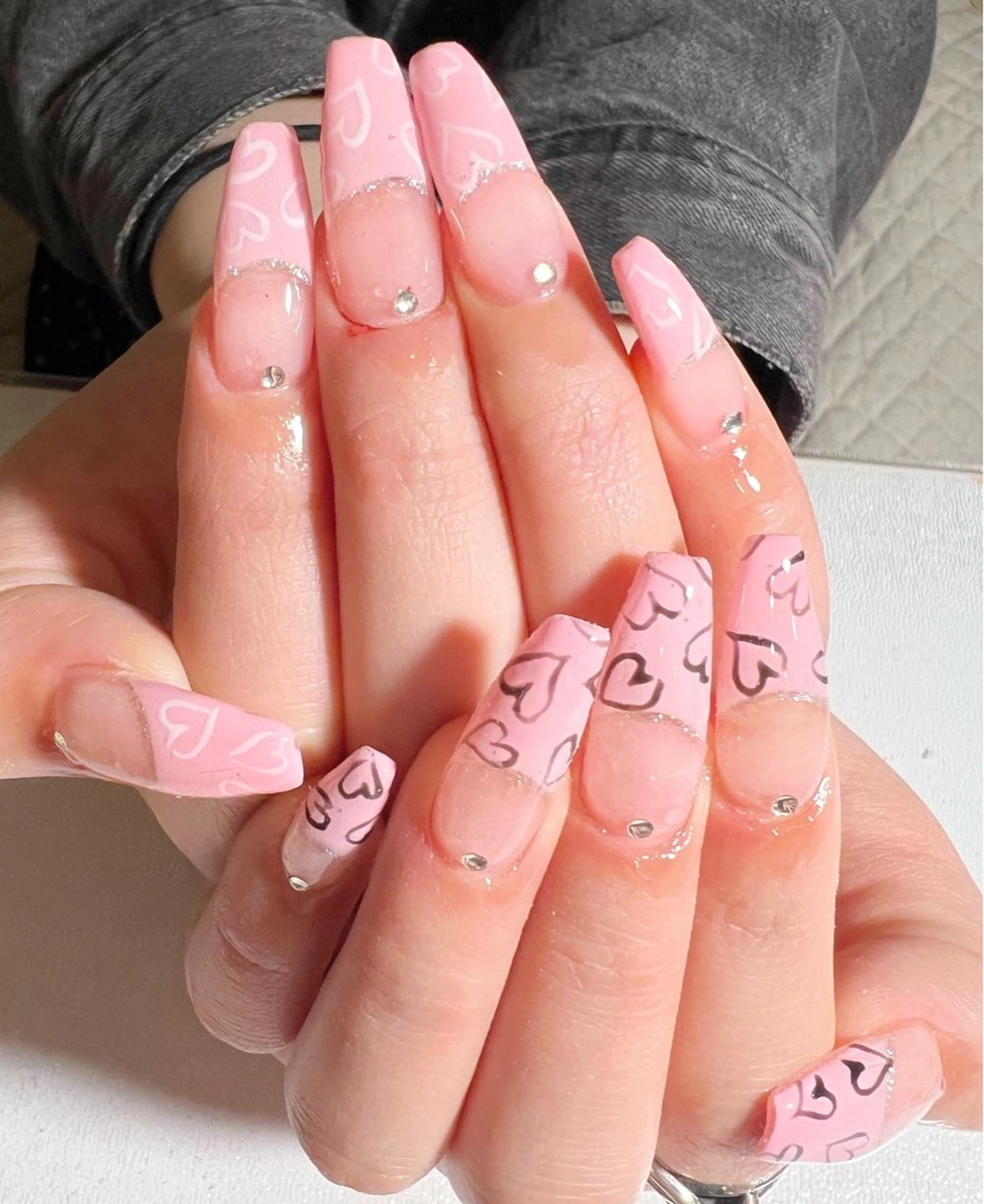 ネイル ハート ハンドネイル private salon mieのネイルデザイン